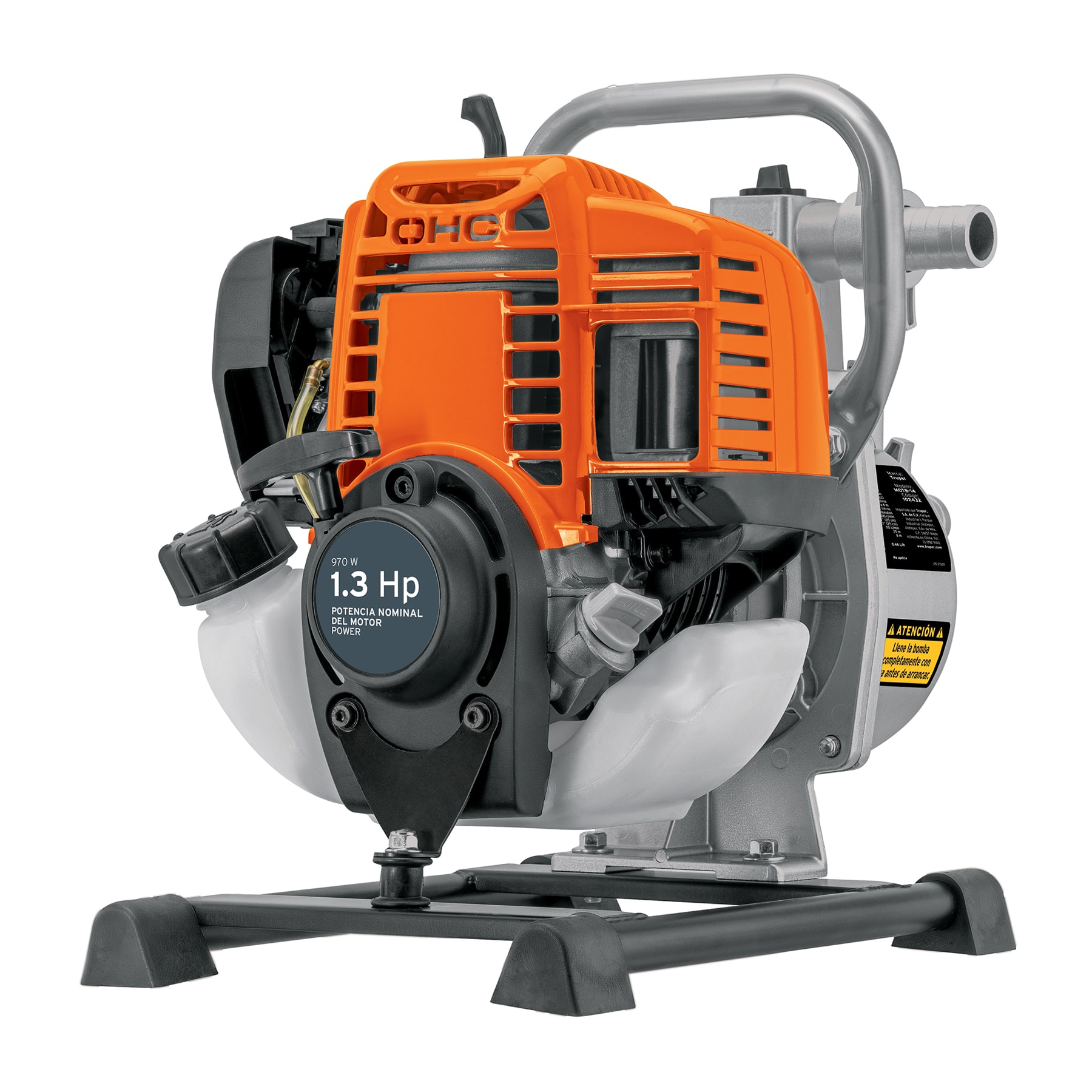 Motobomba autocebante 1'x1', gas. 1-1/3HP, agrícola, TRUPER