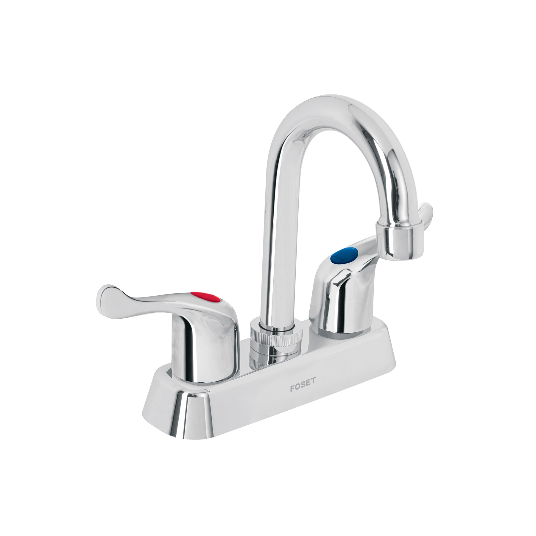 Mezcladora 4' lavabo, ABS, cuello bar, palanca, BASIC