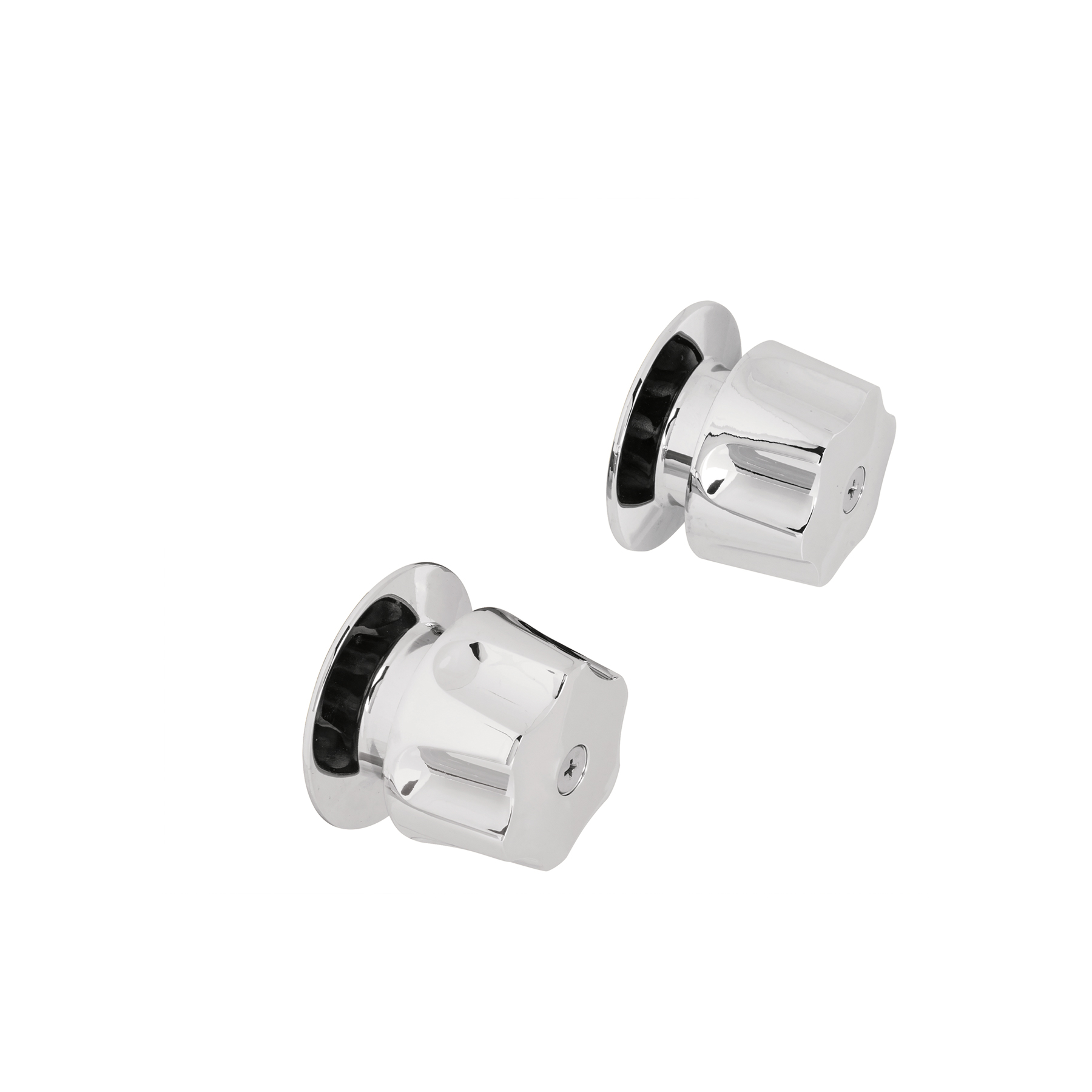 Juego de 2 manerales hex. metálicos para regadera, Basic