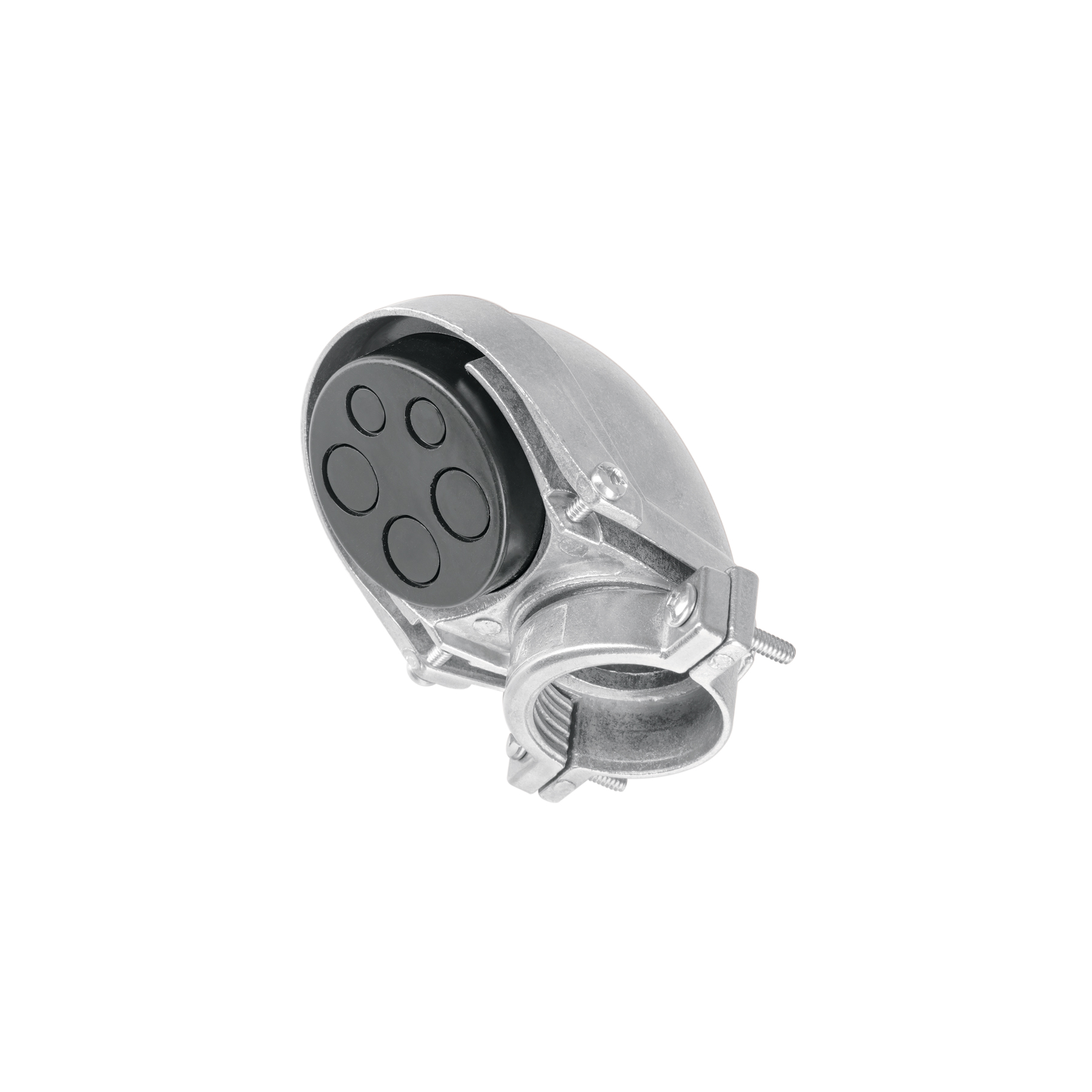 Mufa con abrazadera para tubo 1-1/4', Volteck