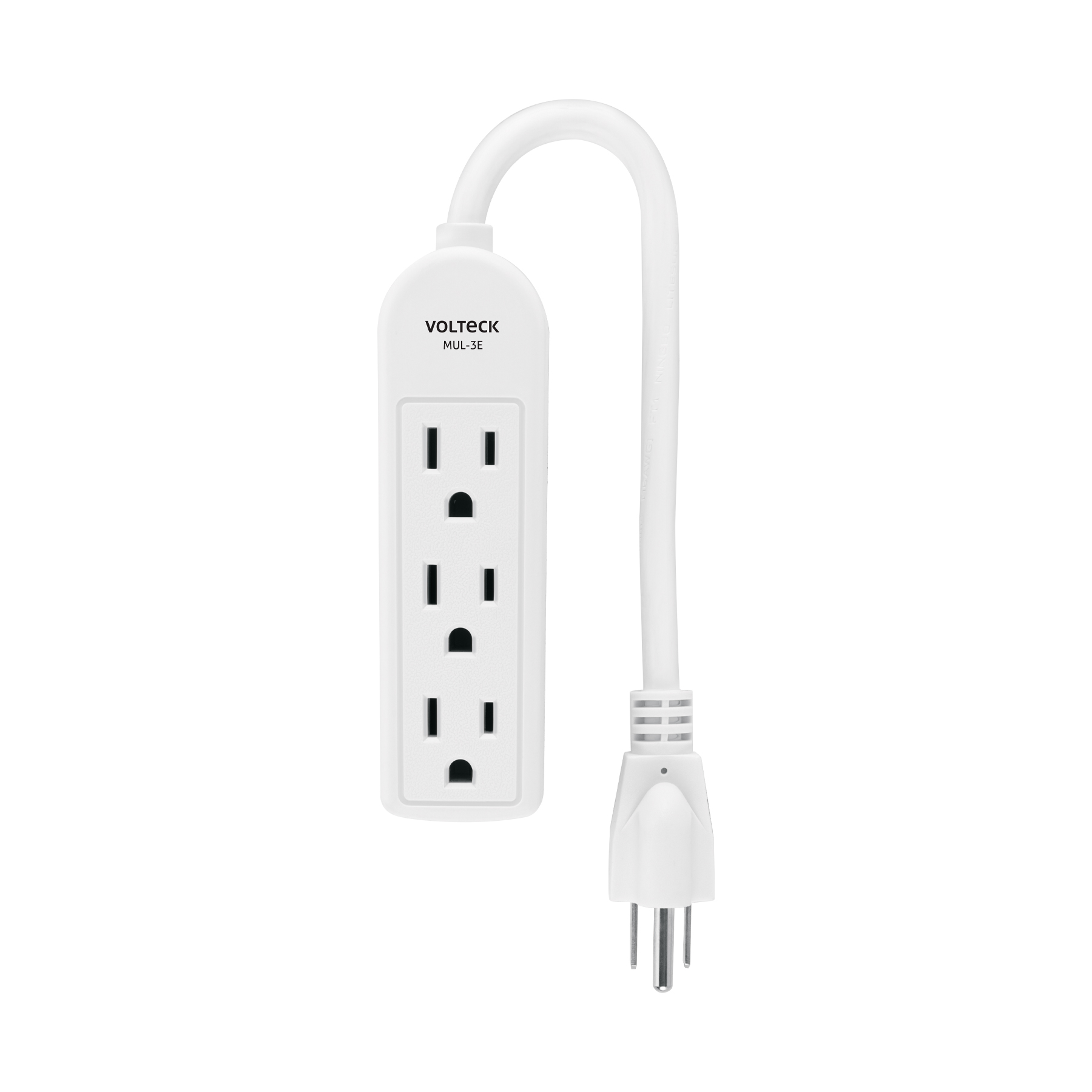 Multicontacto doméstico 3 entradas, VOLTECK