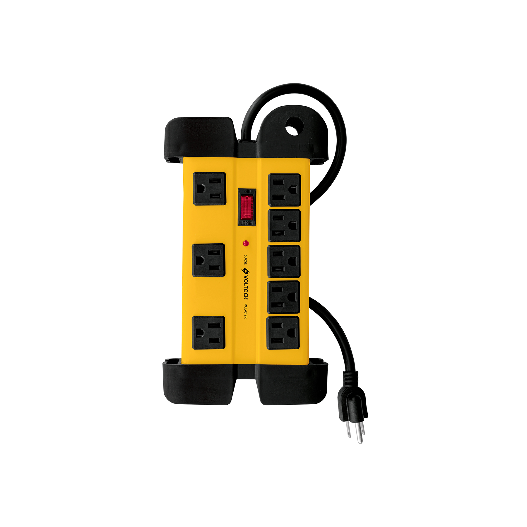 Multicontacto 14 AWG industrial supresor de picos 8 entradas