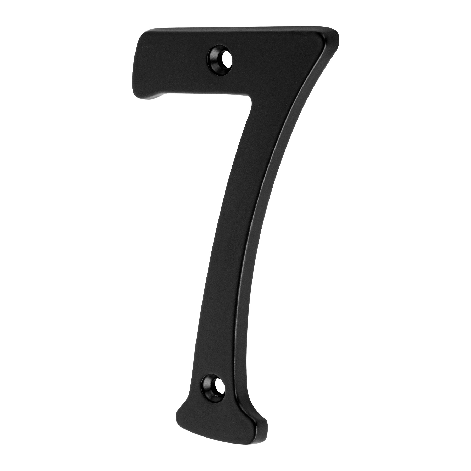 Número 7 de latón sólido 4', negro,  HERMEX