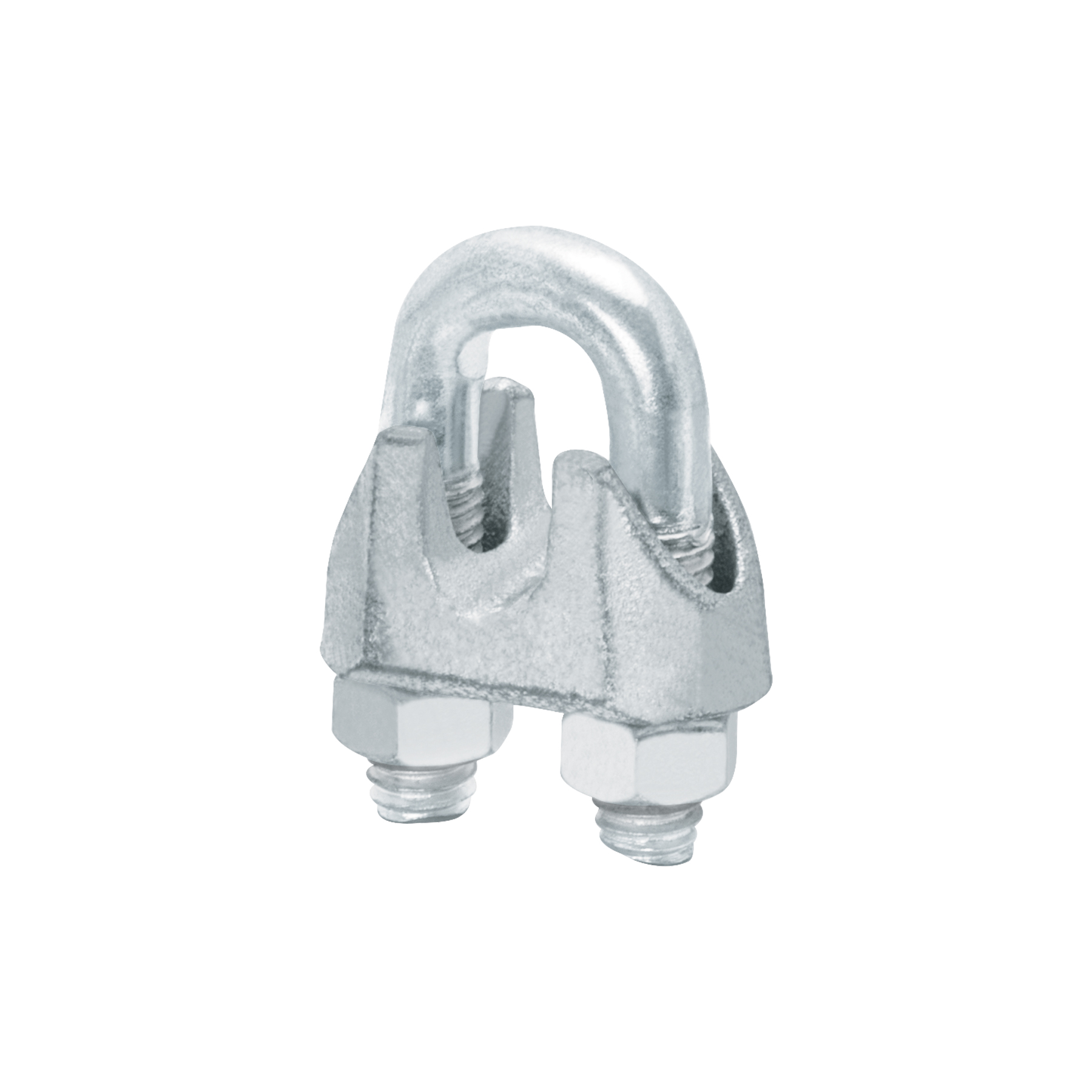 Bolsa c/20 nudos (perros) de hierro p/cable de 3/8', FIERO