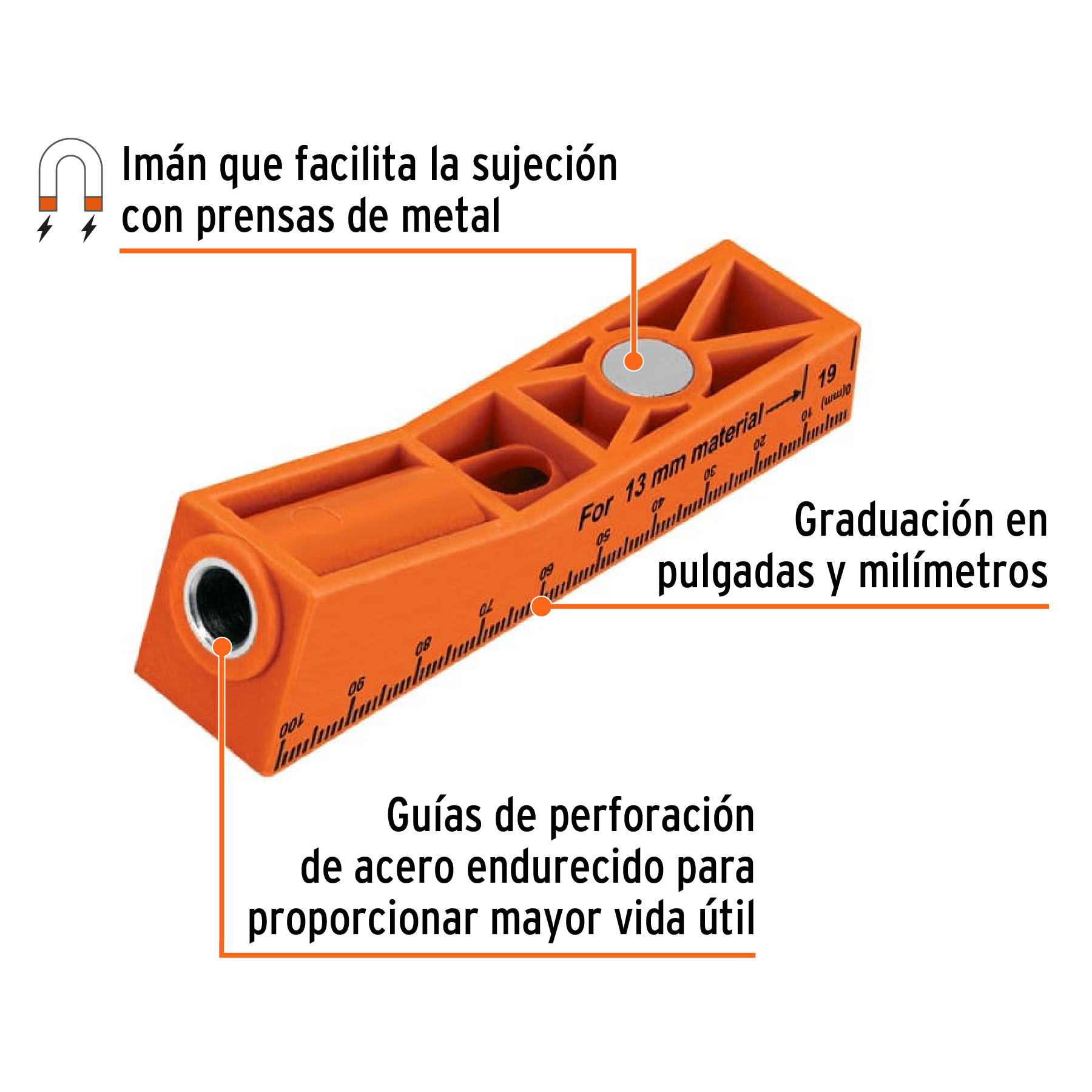 Juego de plantilla para uniones ocultas con un tornillo - Imagen 2
