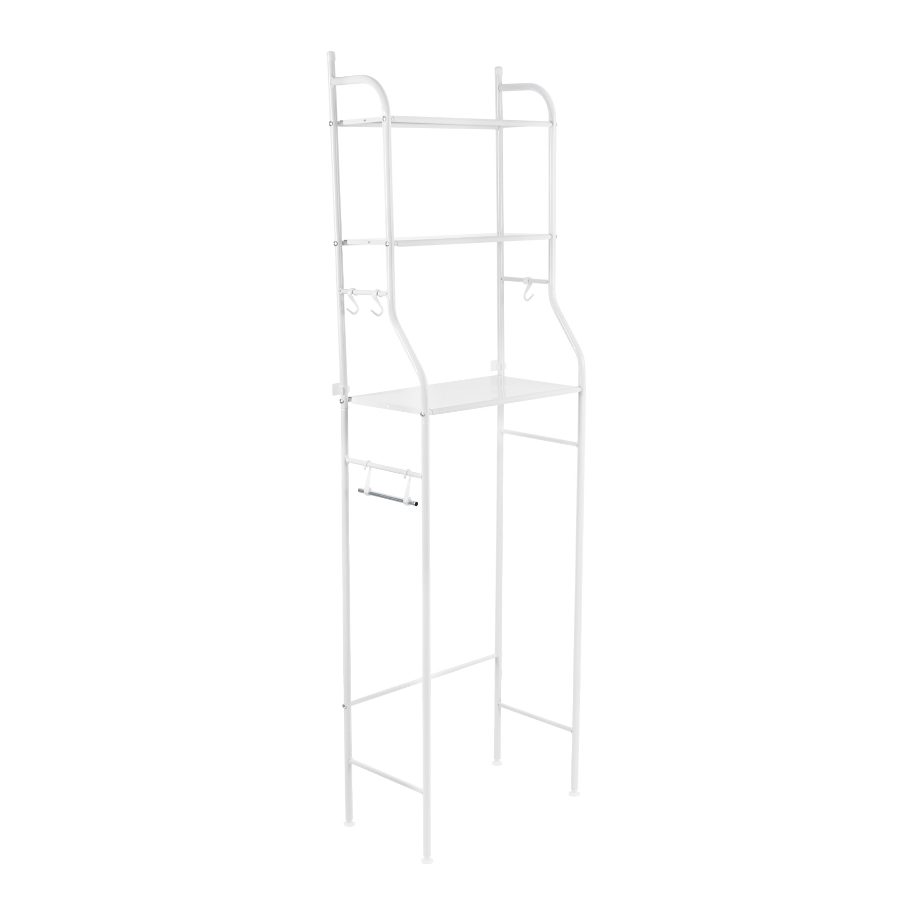 Mueble organizador blanco para baño con 3 repisas, Foset