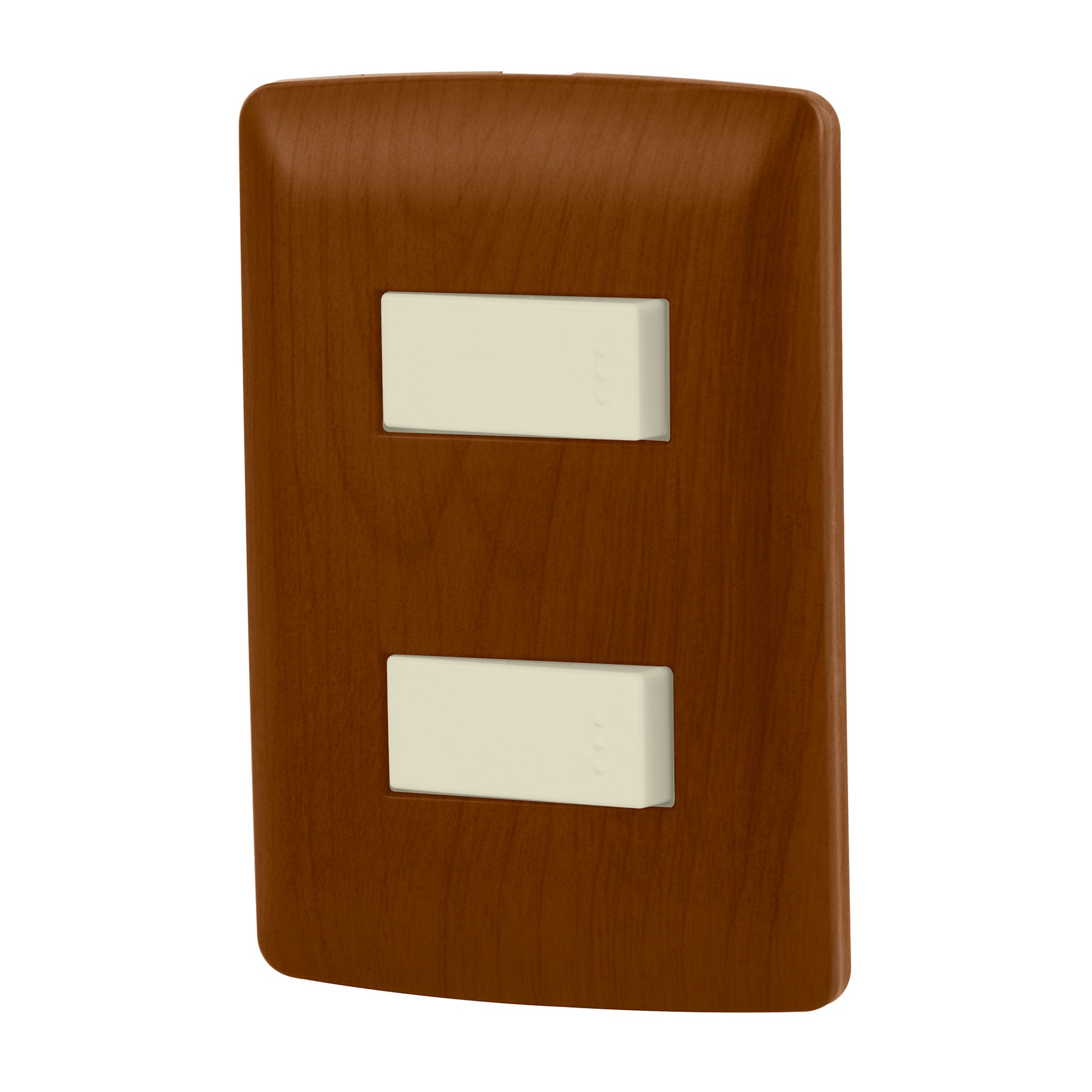 Placa armada 1 interruptor 1 escalera, madera,línea Italiana