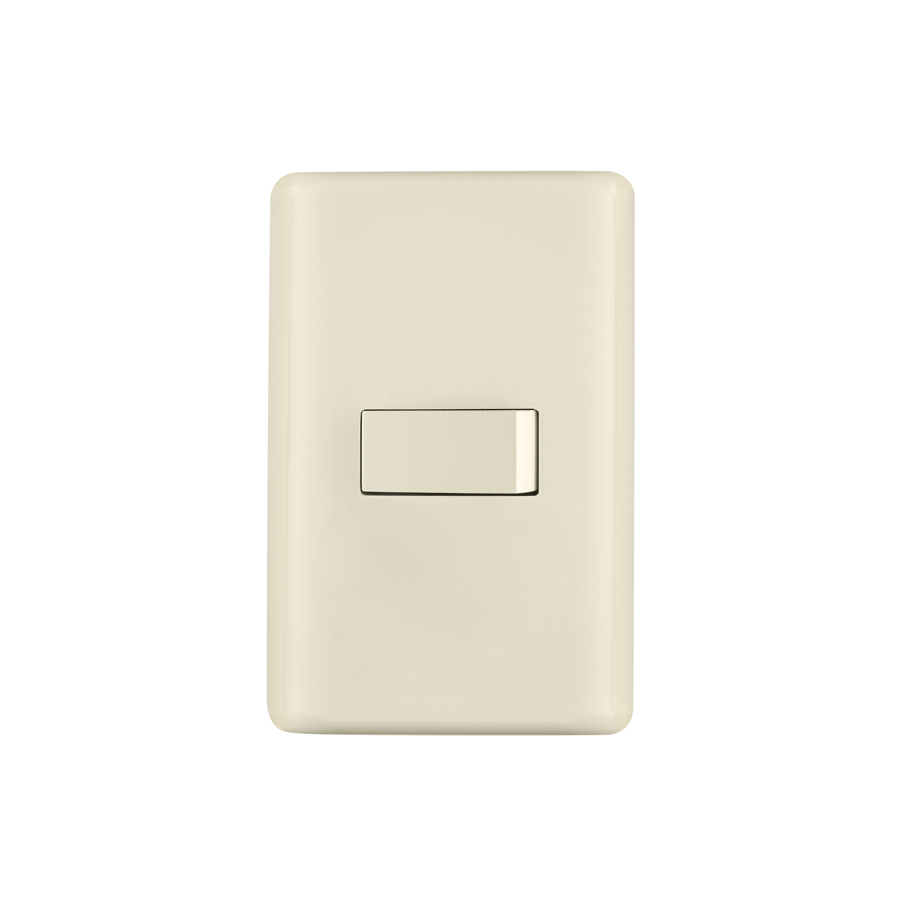 Placa armada 1 interruptor sencillo, marfil, Volteck