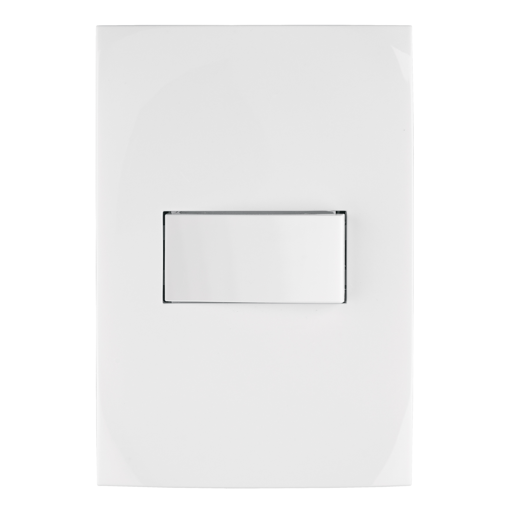 Placa armada con interruptor escalera, línea Oslo, blanco