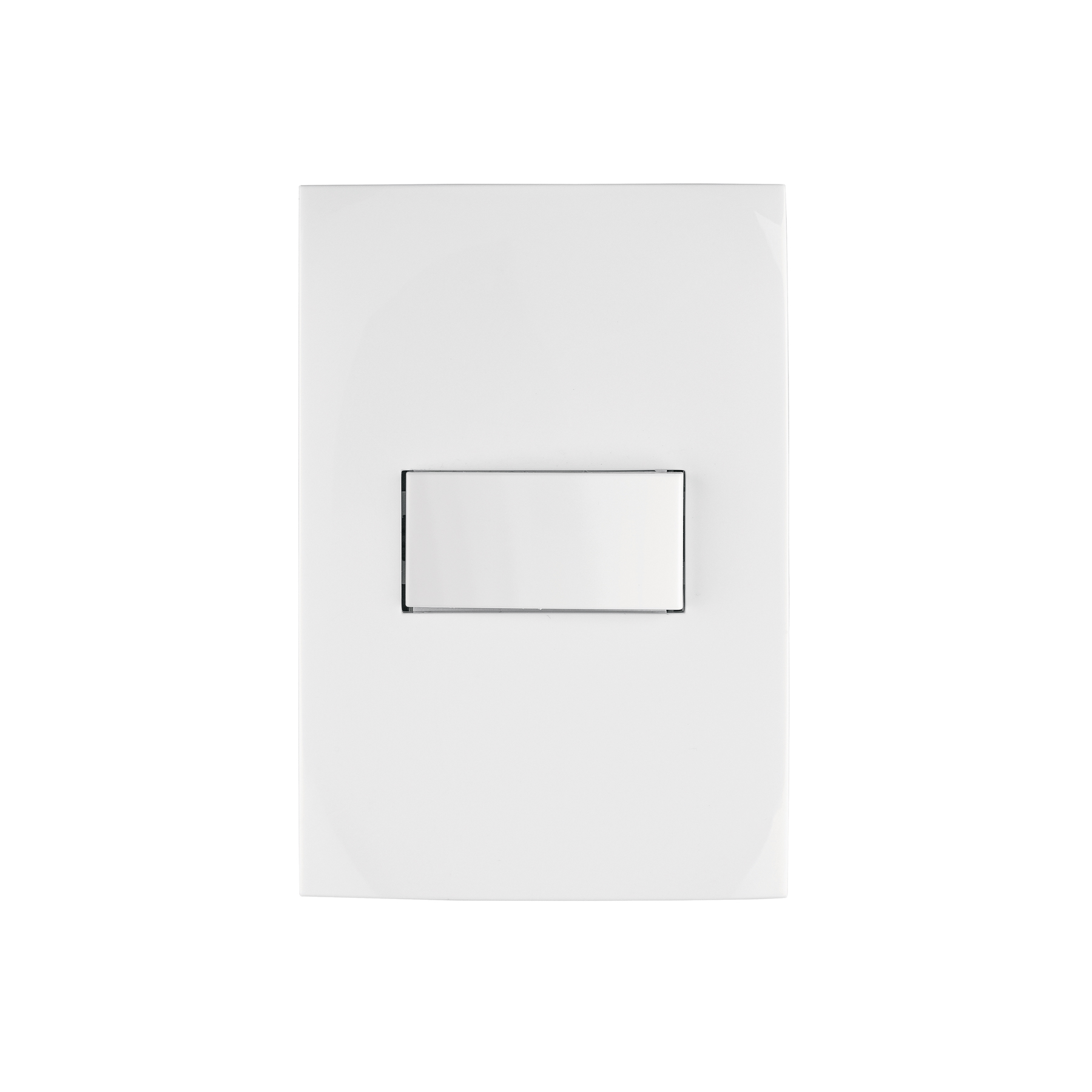 Placa armada con interruptor sencillo, línea Oslo, blanco