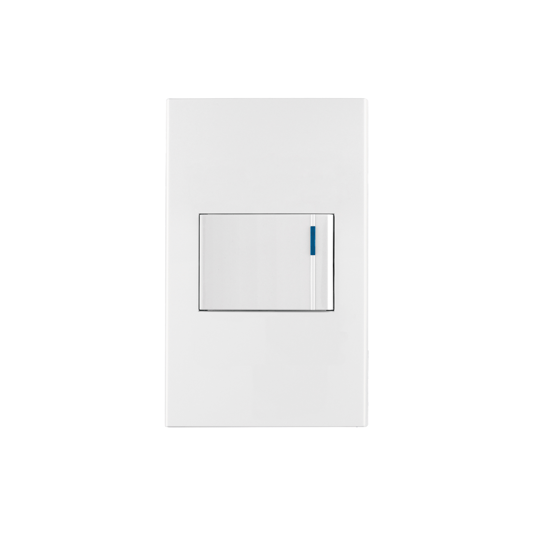 Placa armada 1 interruptor de 3vías, 1.5mód, Española,blanco