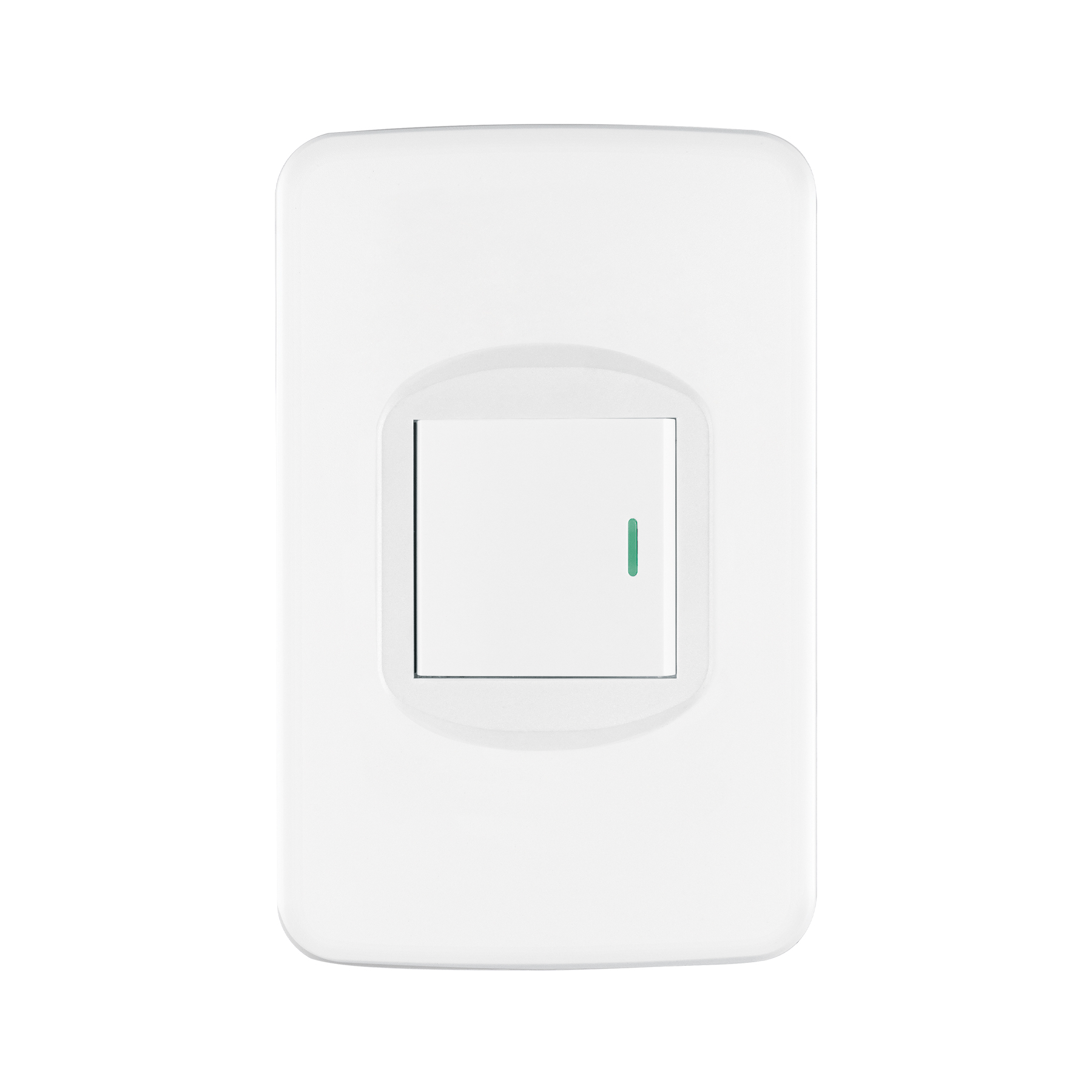 Placa armada 1 interruptor 1.5 módulos, Toledo, BASIC