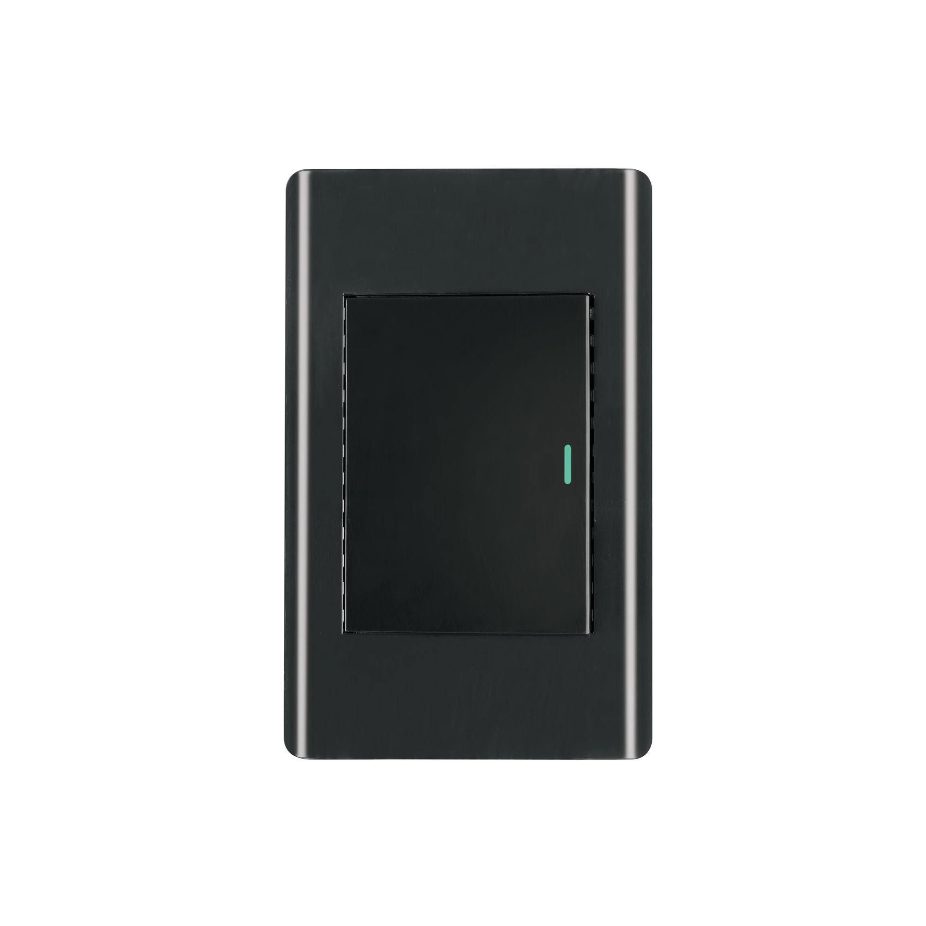 Placa armada negra 1 interruptor 3 módulos, Lisboa, Volteck