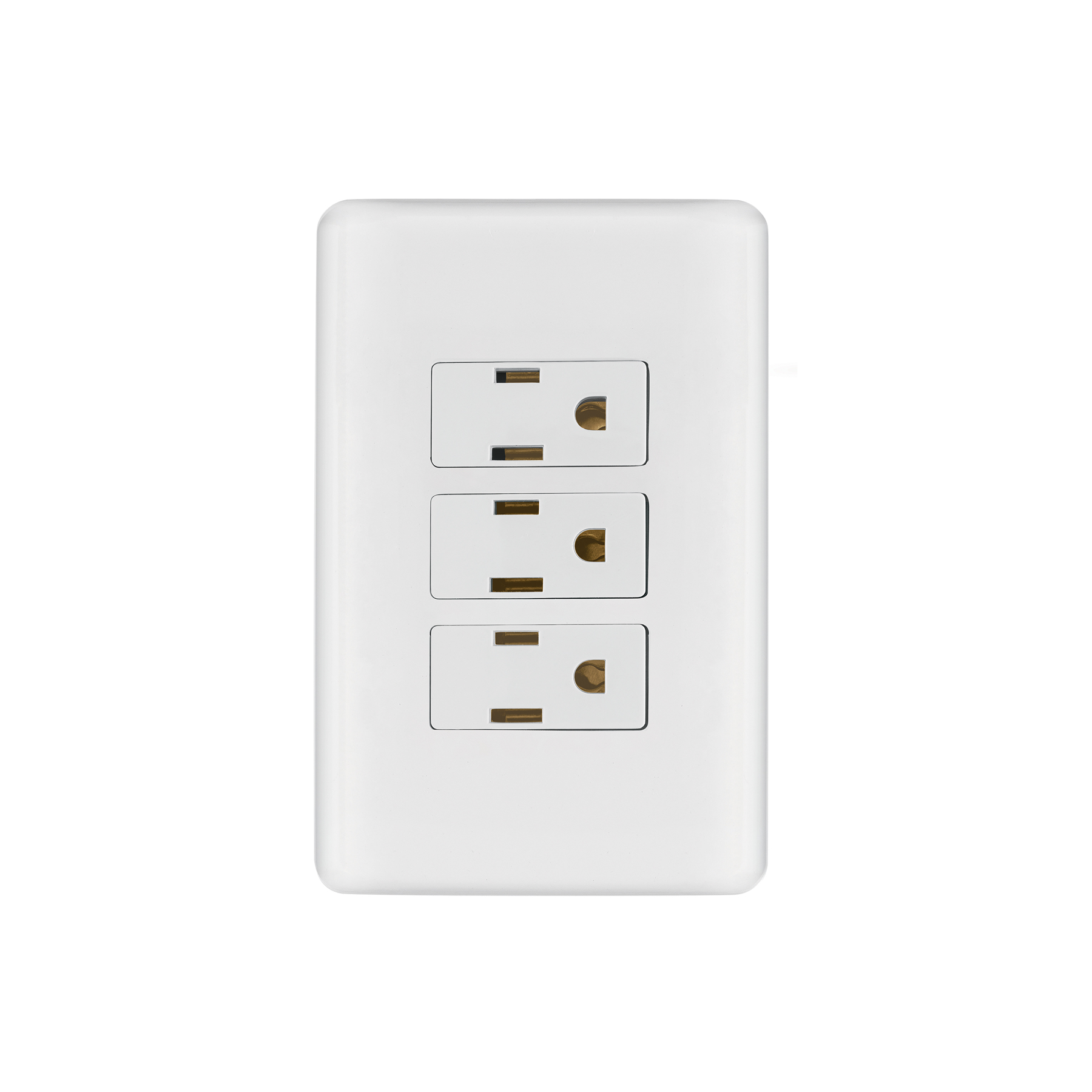 Placa armada con 3 contactos, Volteck Basic