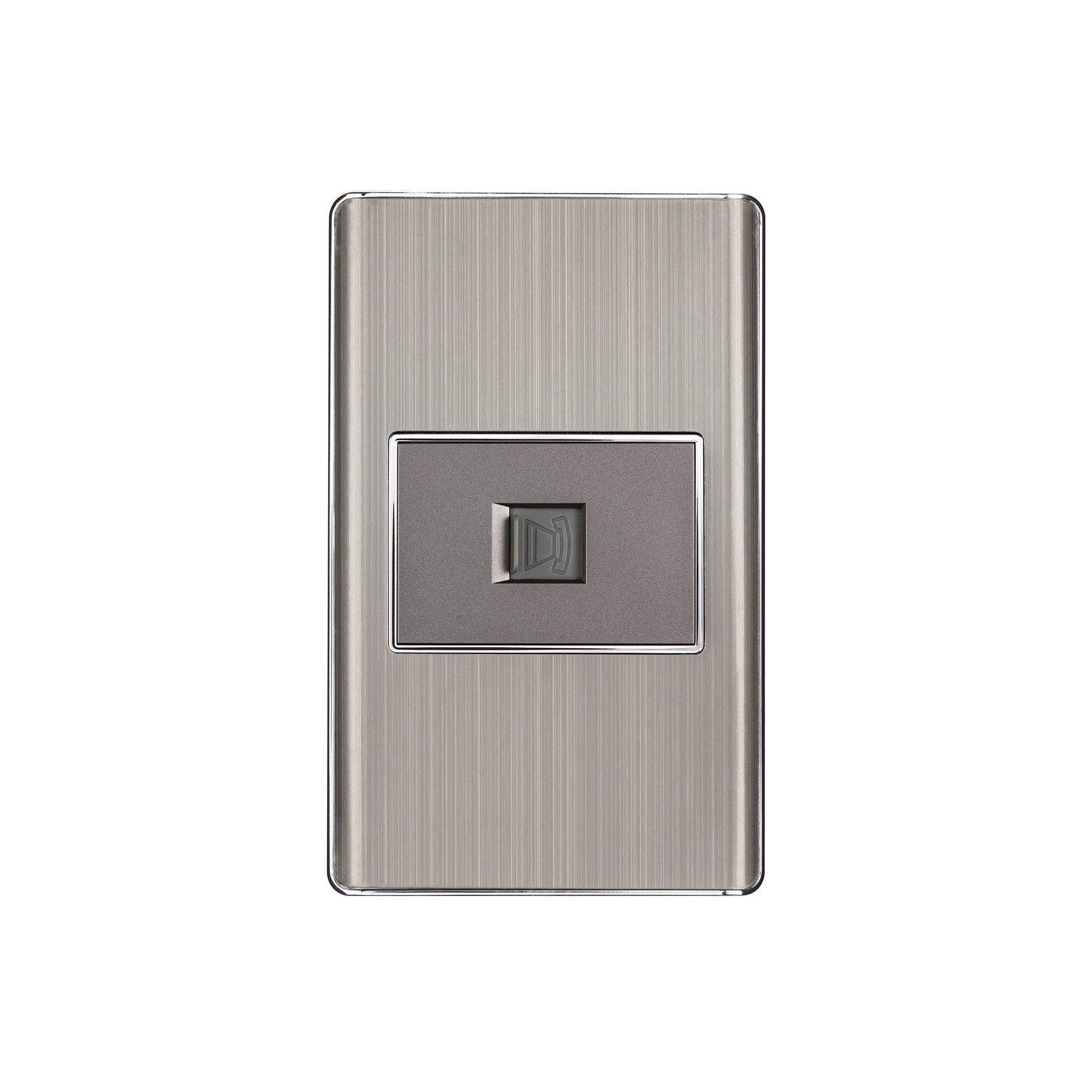 Placa armada acero inox 1 toma para teléfono 1.5 mód, Lisboa