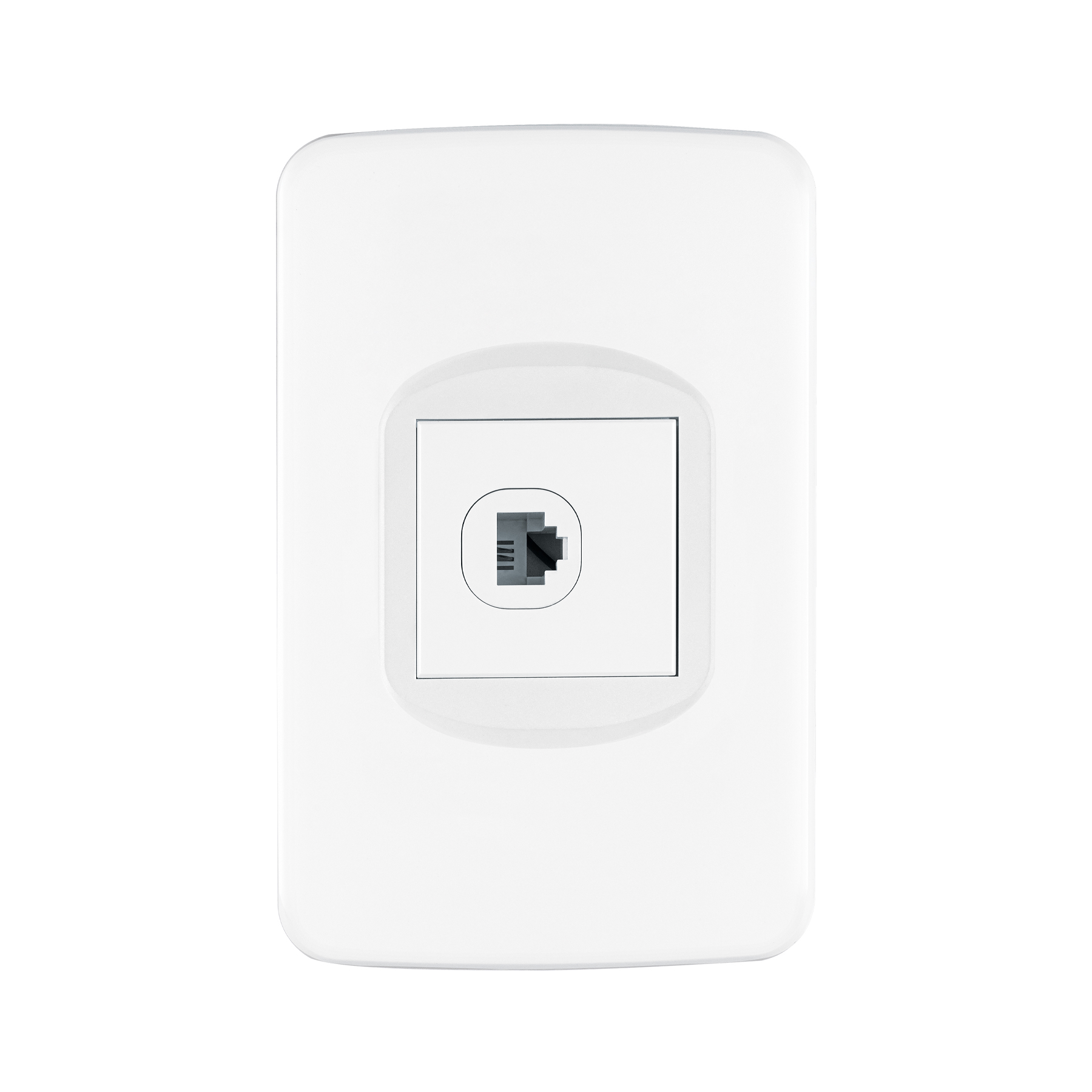 Placa armada 1 toma para teléfono 1.5 módulos, Toledo