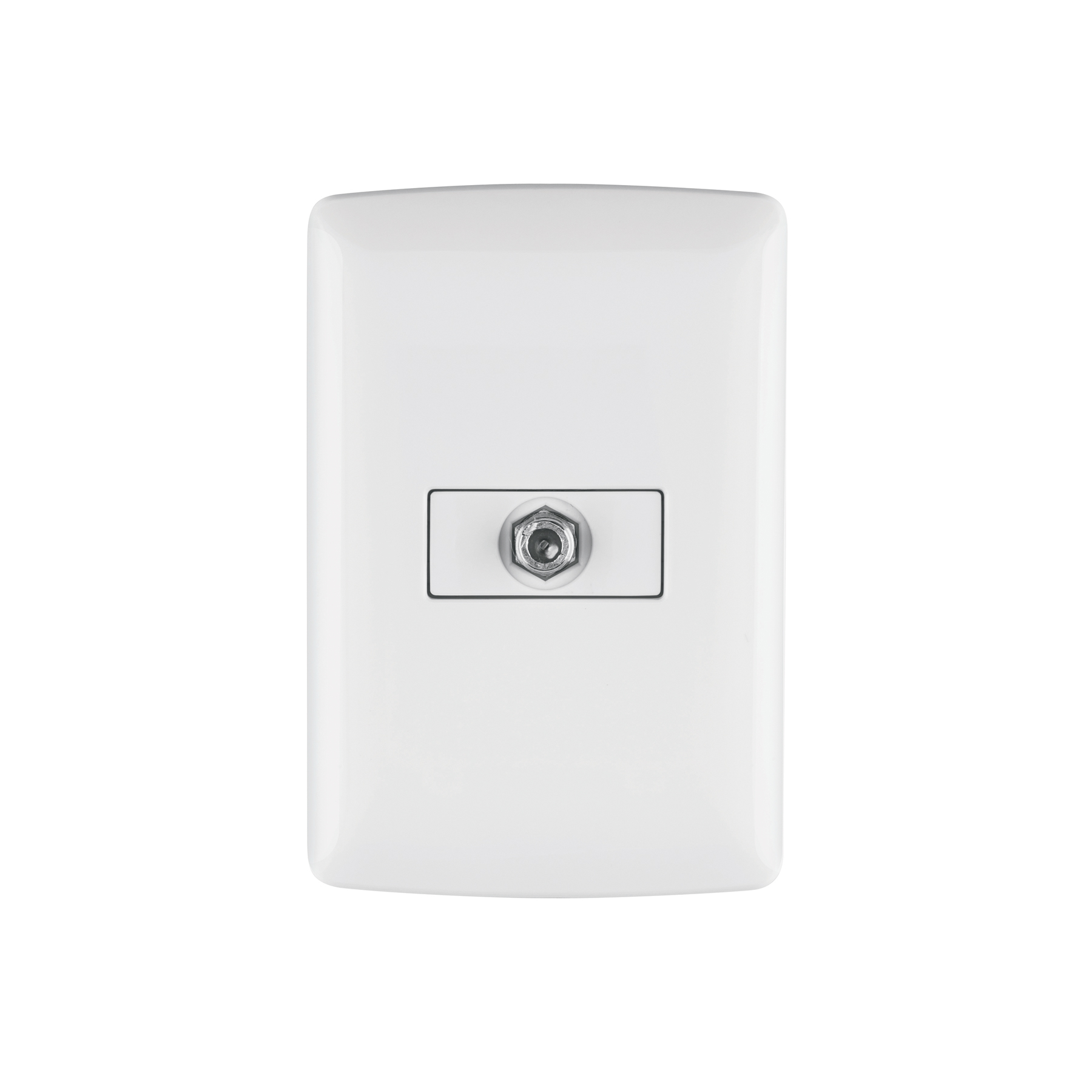 Placa armada con conexión para TV, blanco, línea Italiana