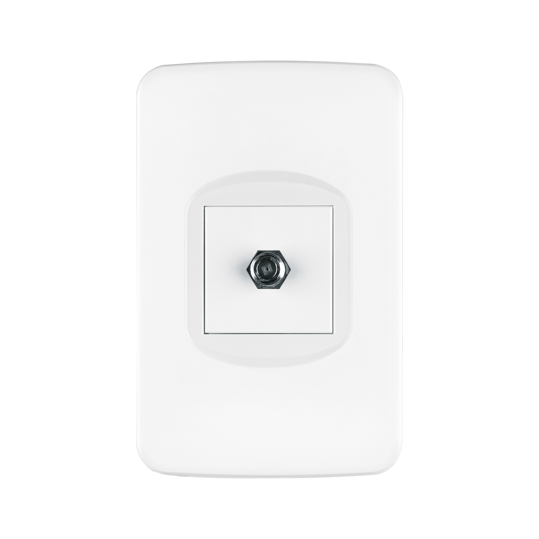 Placa armada 1 toma de TV, 1.5 módulos, Toledo, BASIC