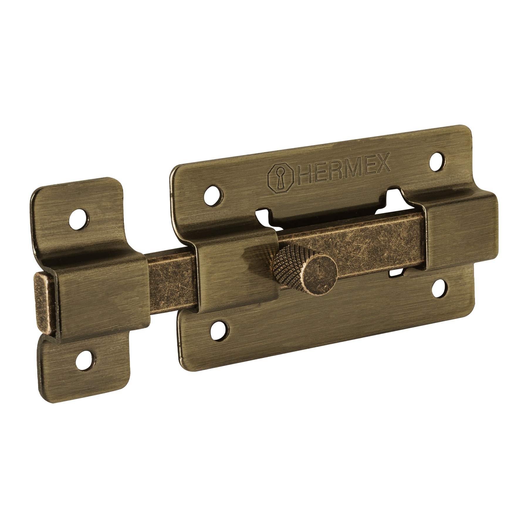 Pasador de barra plana 3', latón antiguo, HERMEX