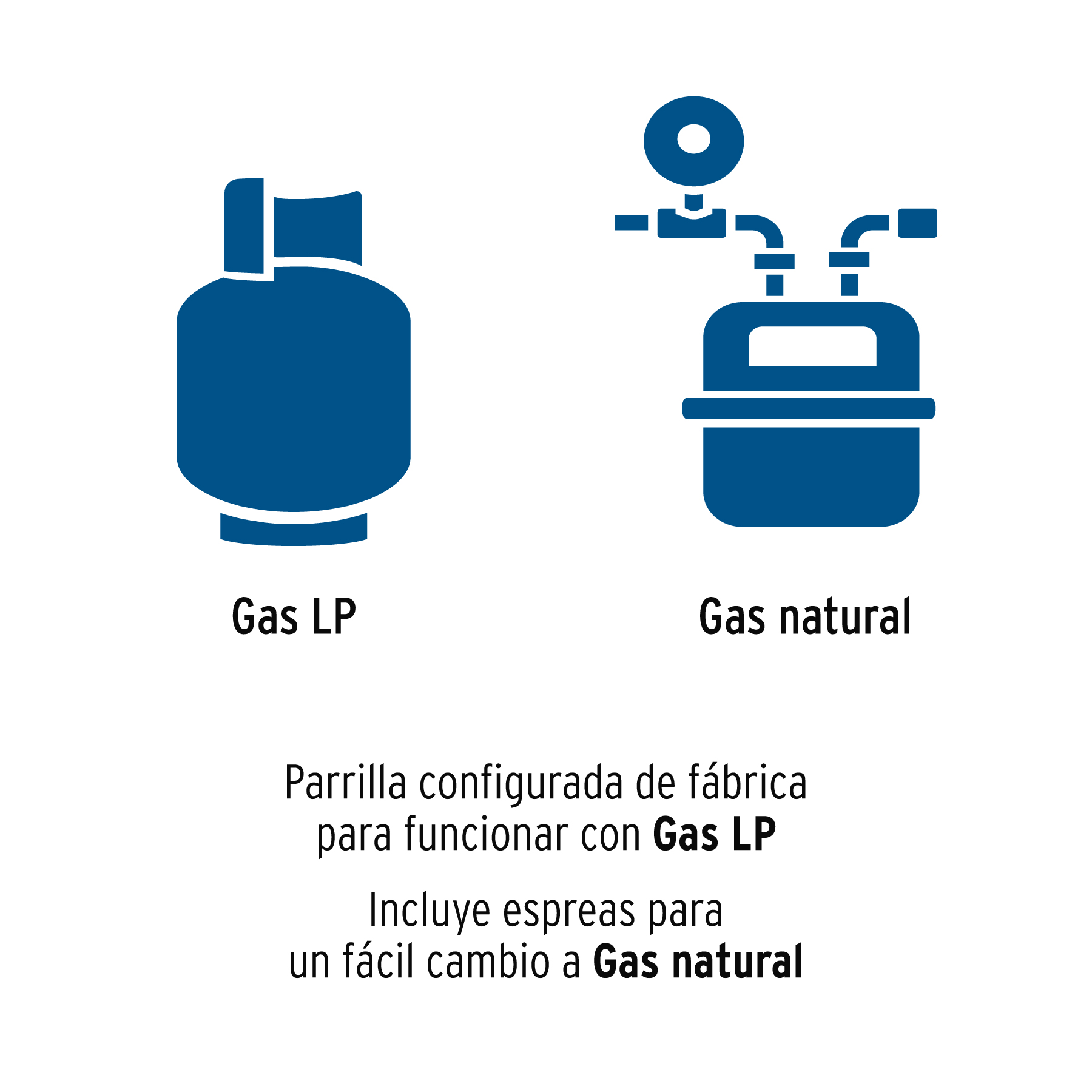 Parrilla gas empotrable 60cm, 4 quem, inox, esmalte, Foset - Imagen 5