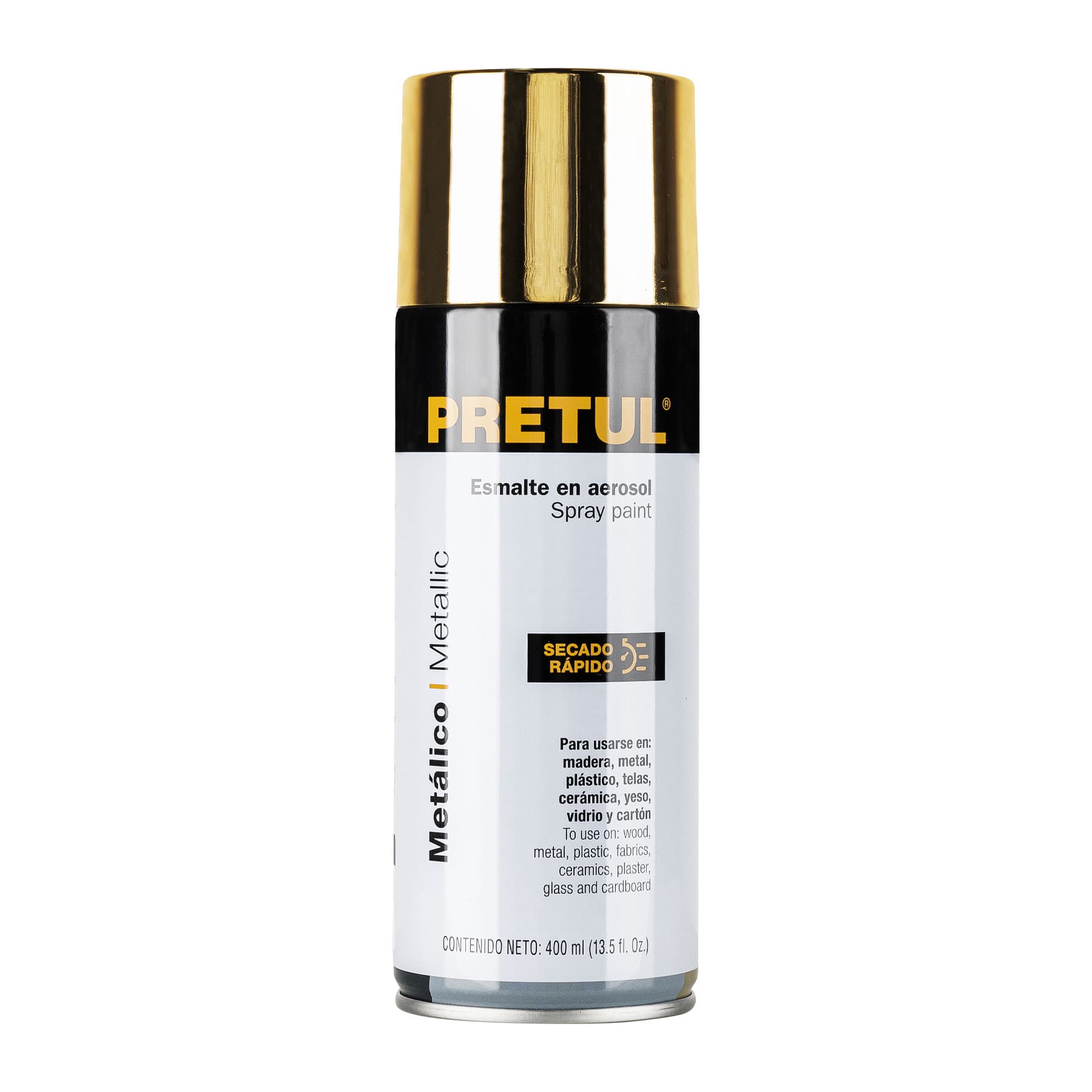 Pintura en aerosol, metálica, oro, 400ml, Pretul