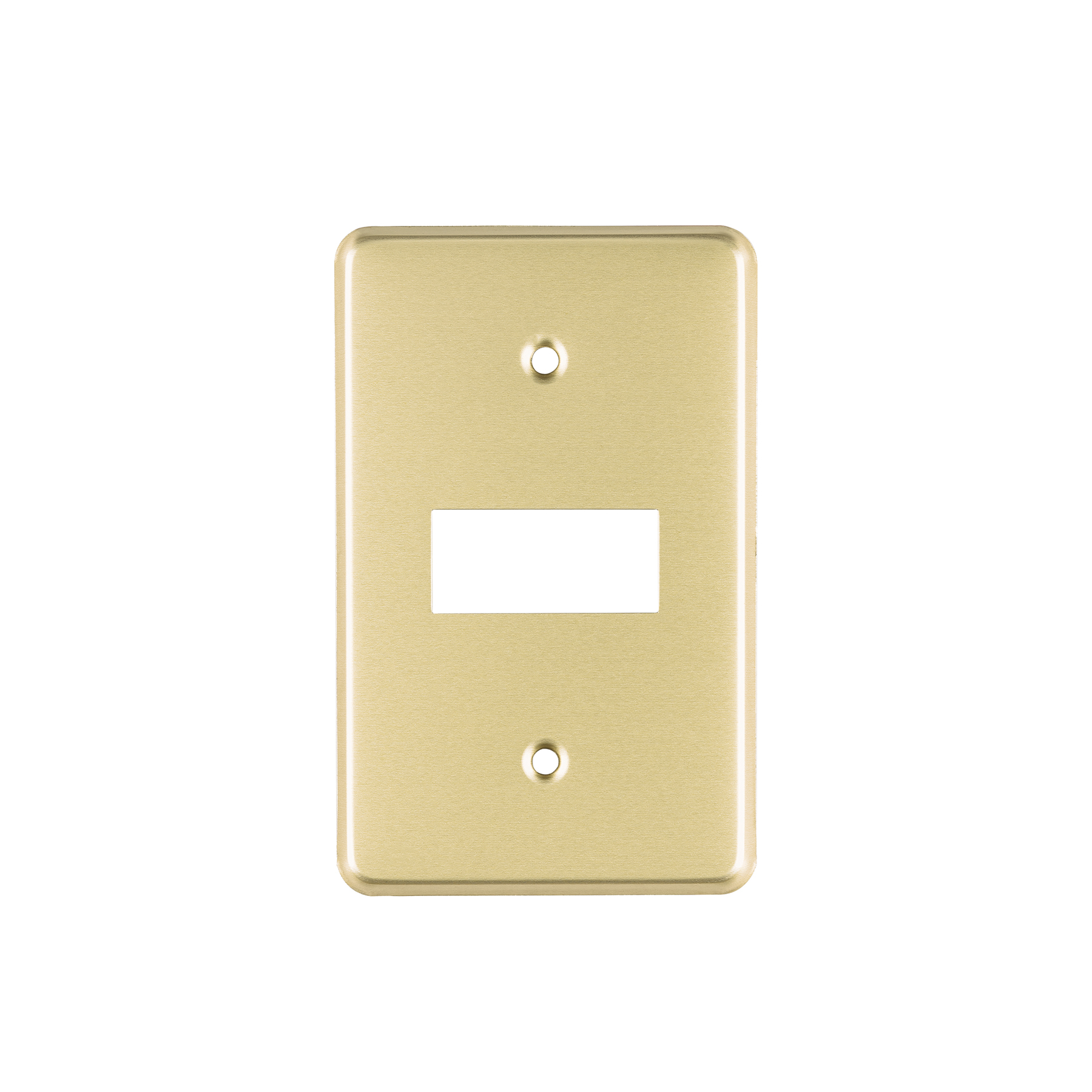 Placa 1 módulo, de aluminio, línea Económica, Volteck