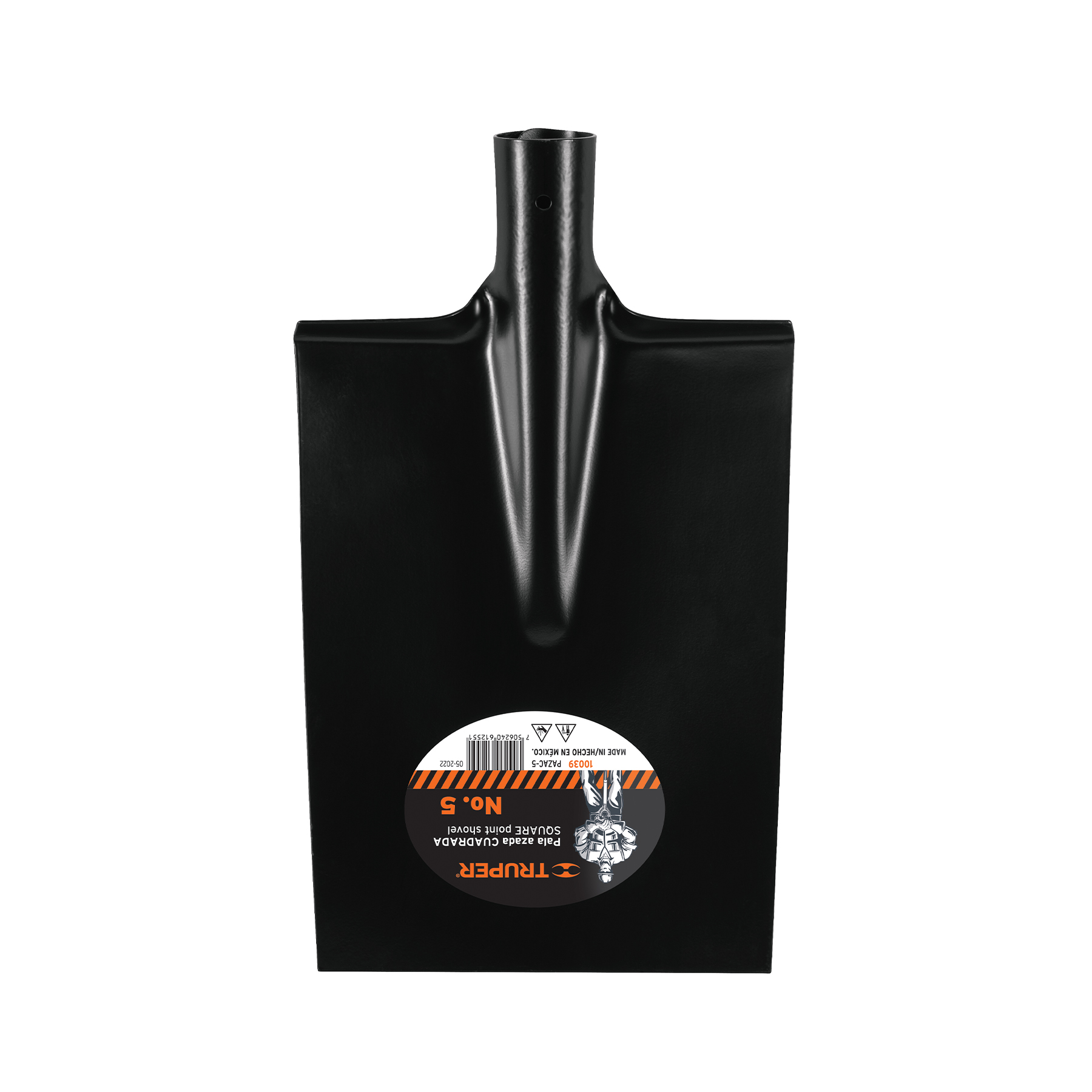 Pala azada cuadrada # 5, sin mango, TRUPER