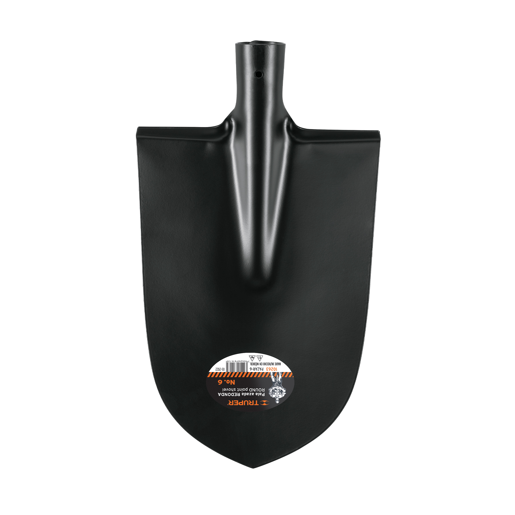 Pala azada redonda # 6, sin mango, TRUPER