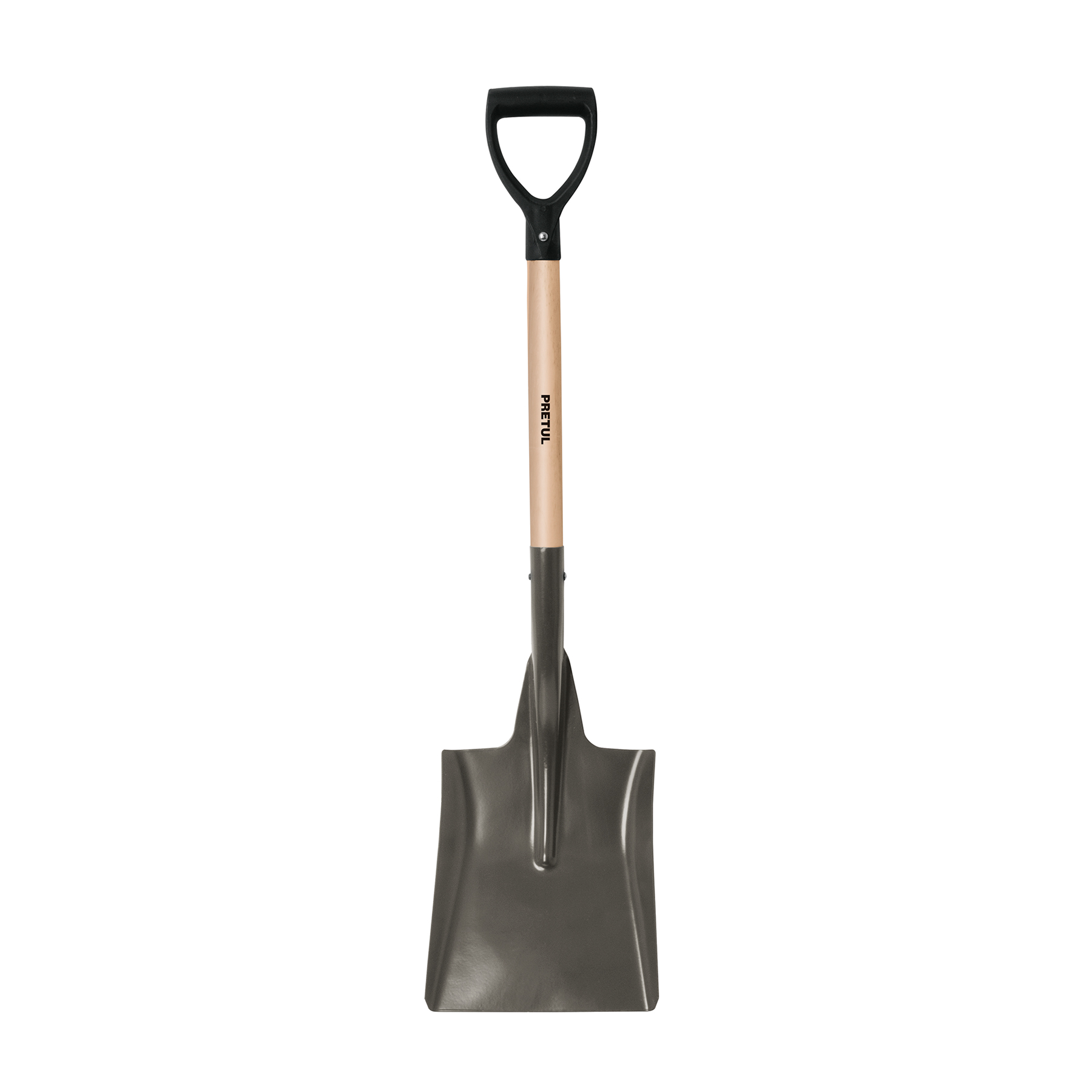 Pala cuadrada, puño 'Y', mango 28', Pretul