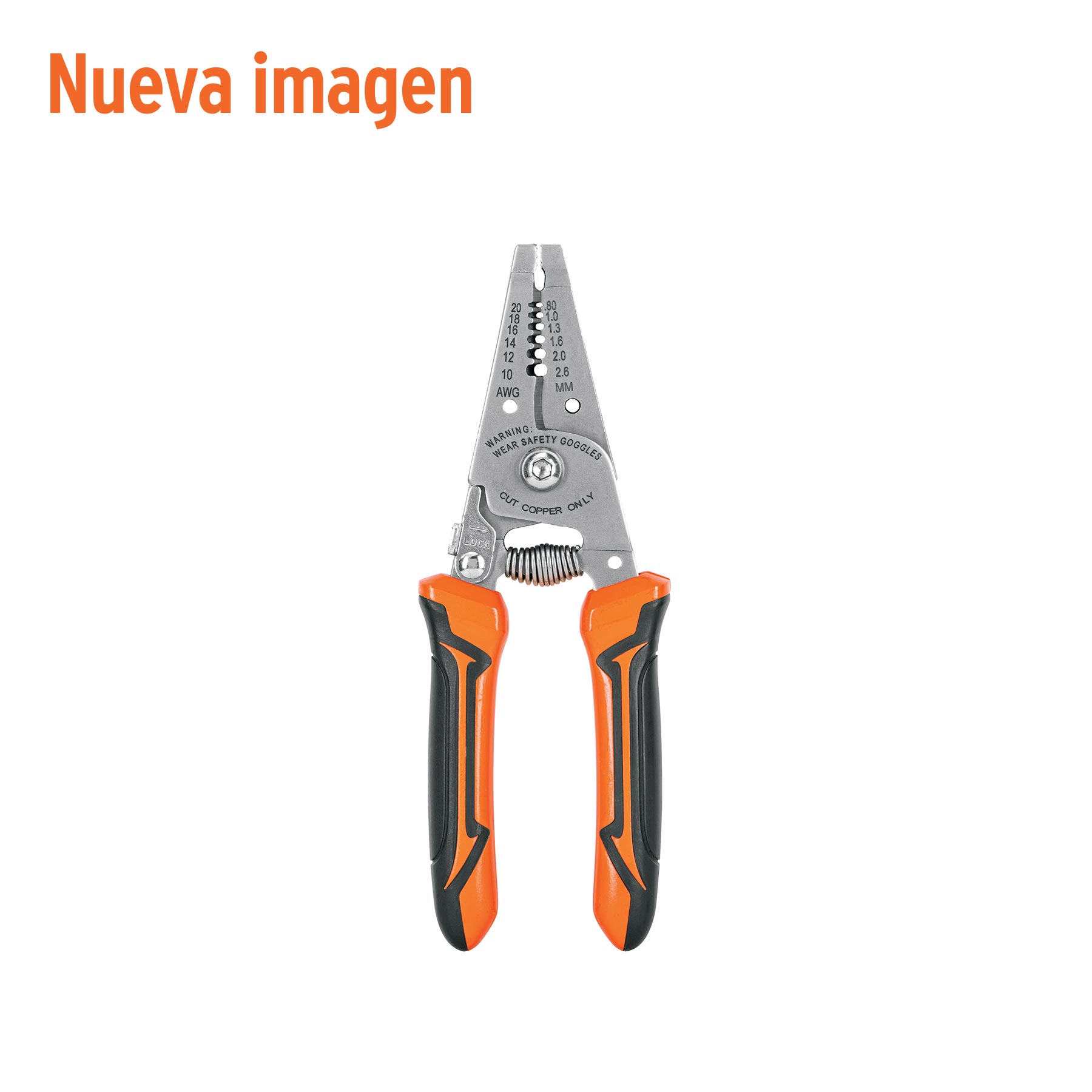 Pinza 6' pela cables, 26 a 16 AWG, TRUPER