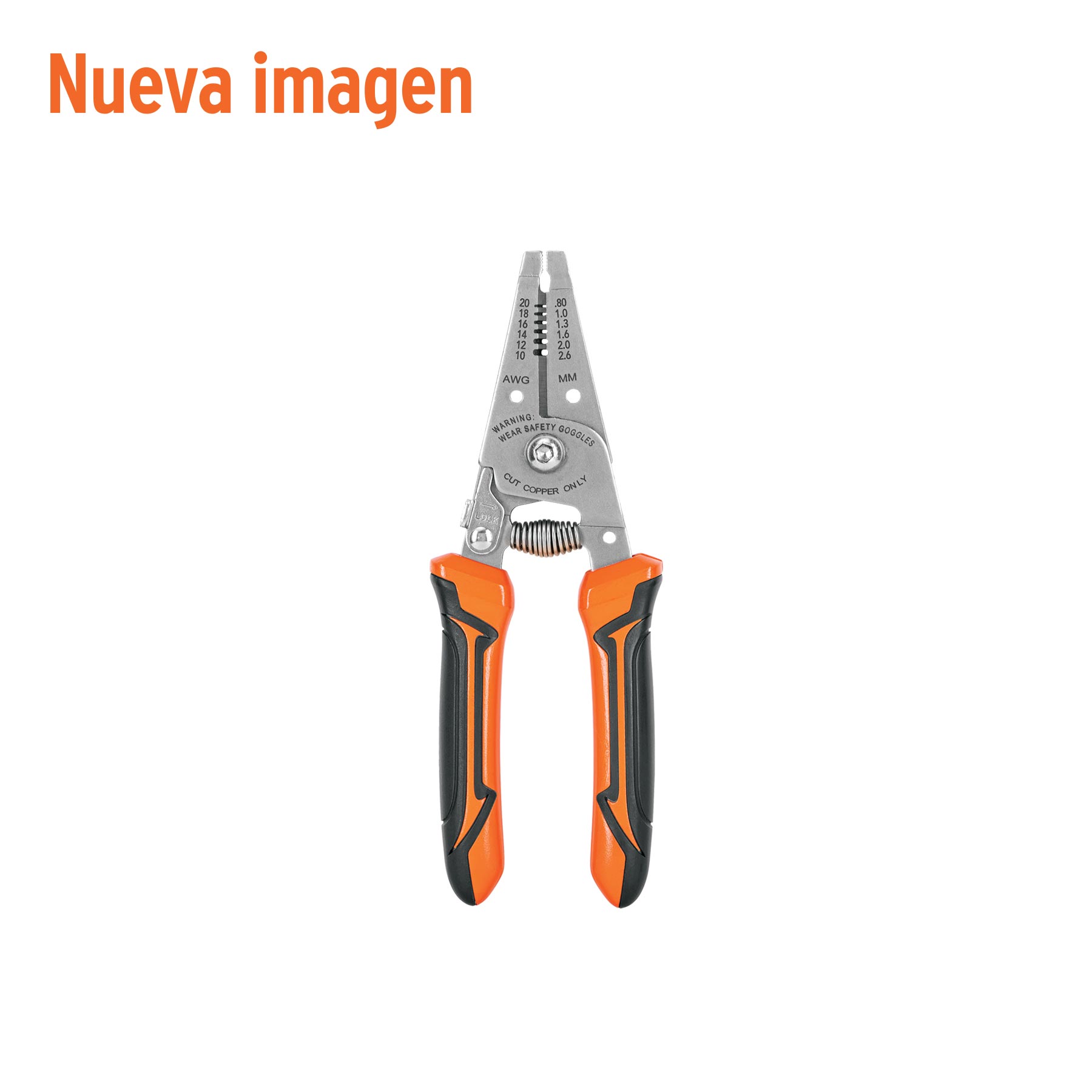 Pinza 6' pela cables, 20 a 10 AWG, TRUPER