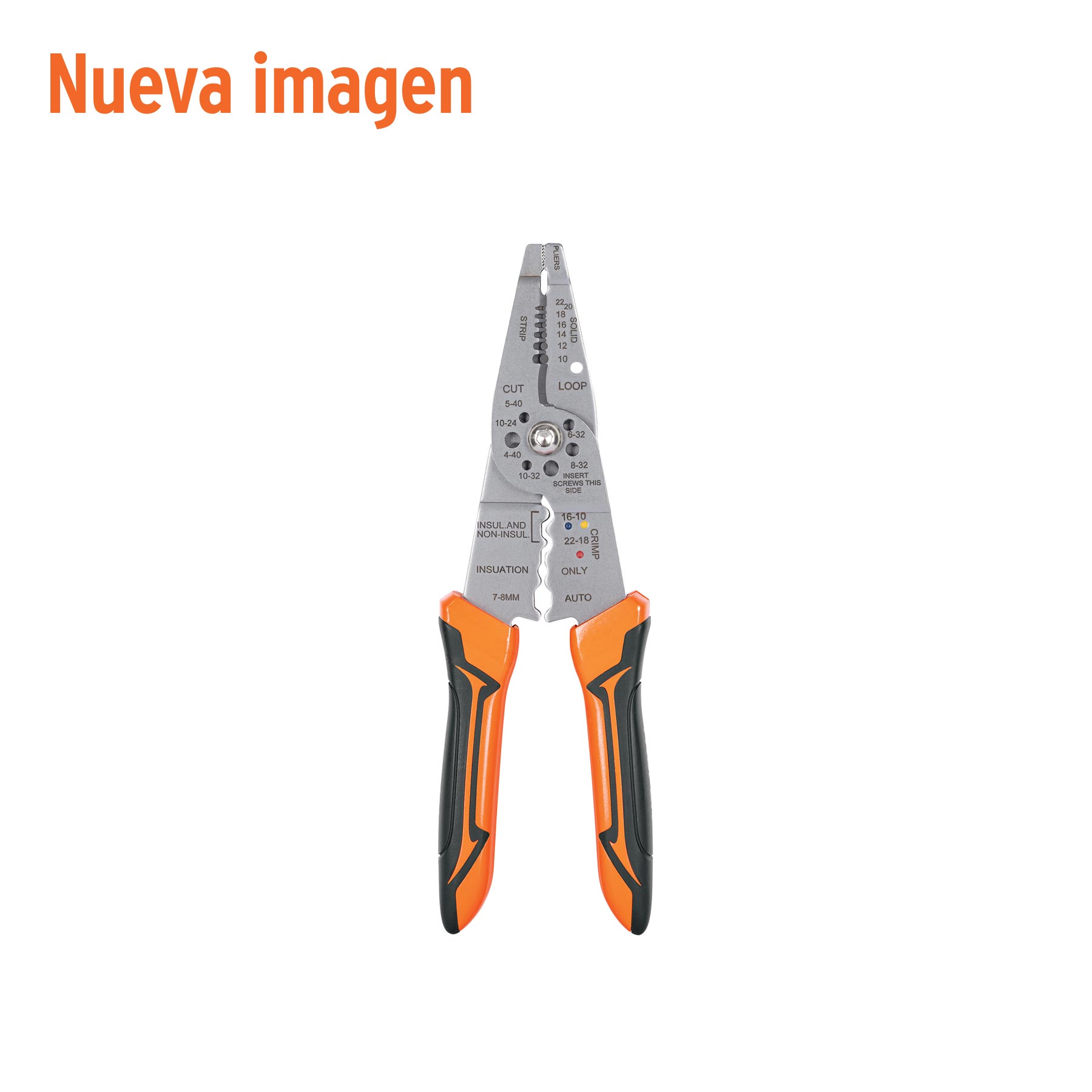 Pinza 8' pela cables, 24 a 12 AWG, TRUPER