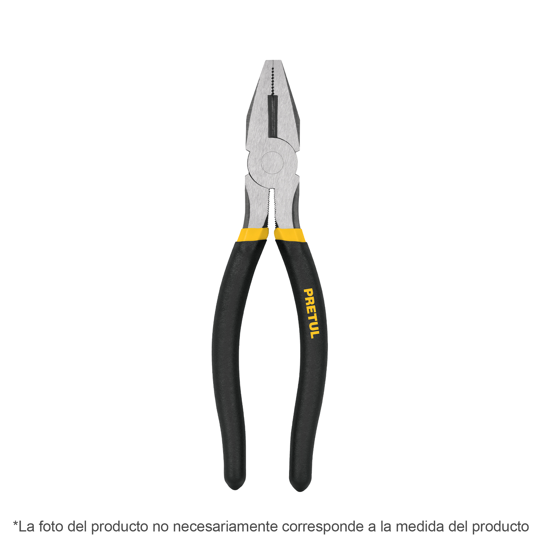 Pinza para electricista 7' mango de PVC, Pretul
