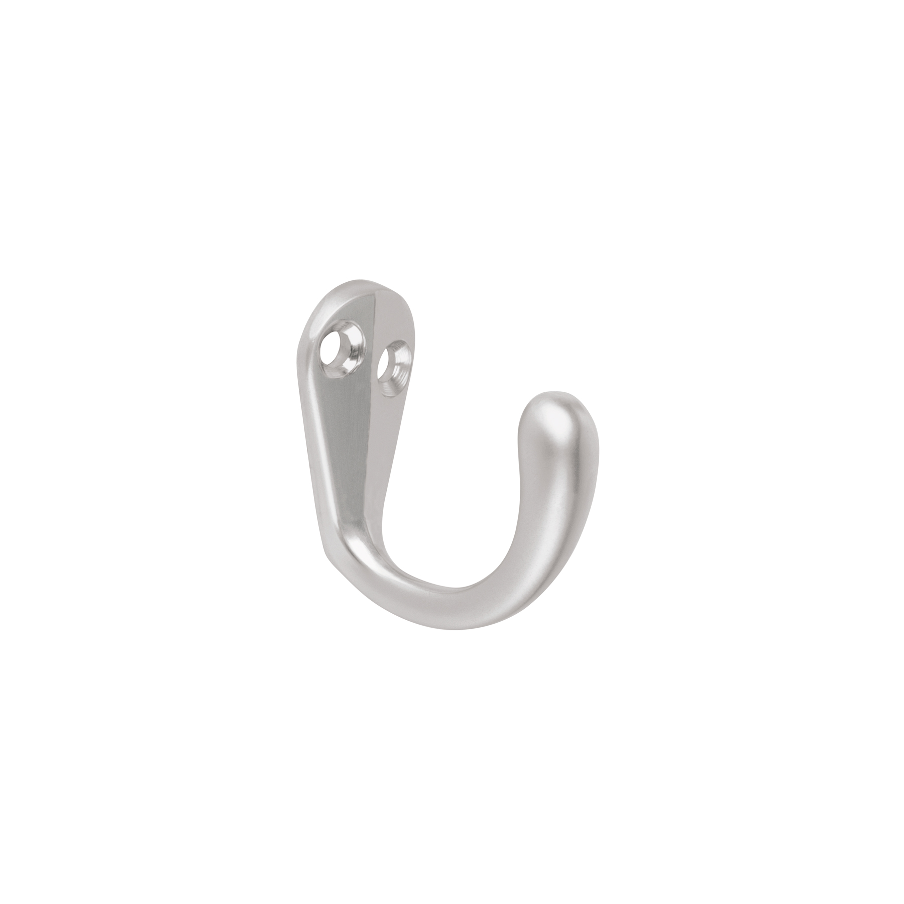 Gancho sencillo tipo perchero, cromo mate, HERMEX