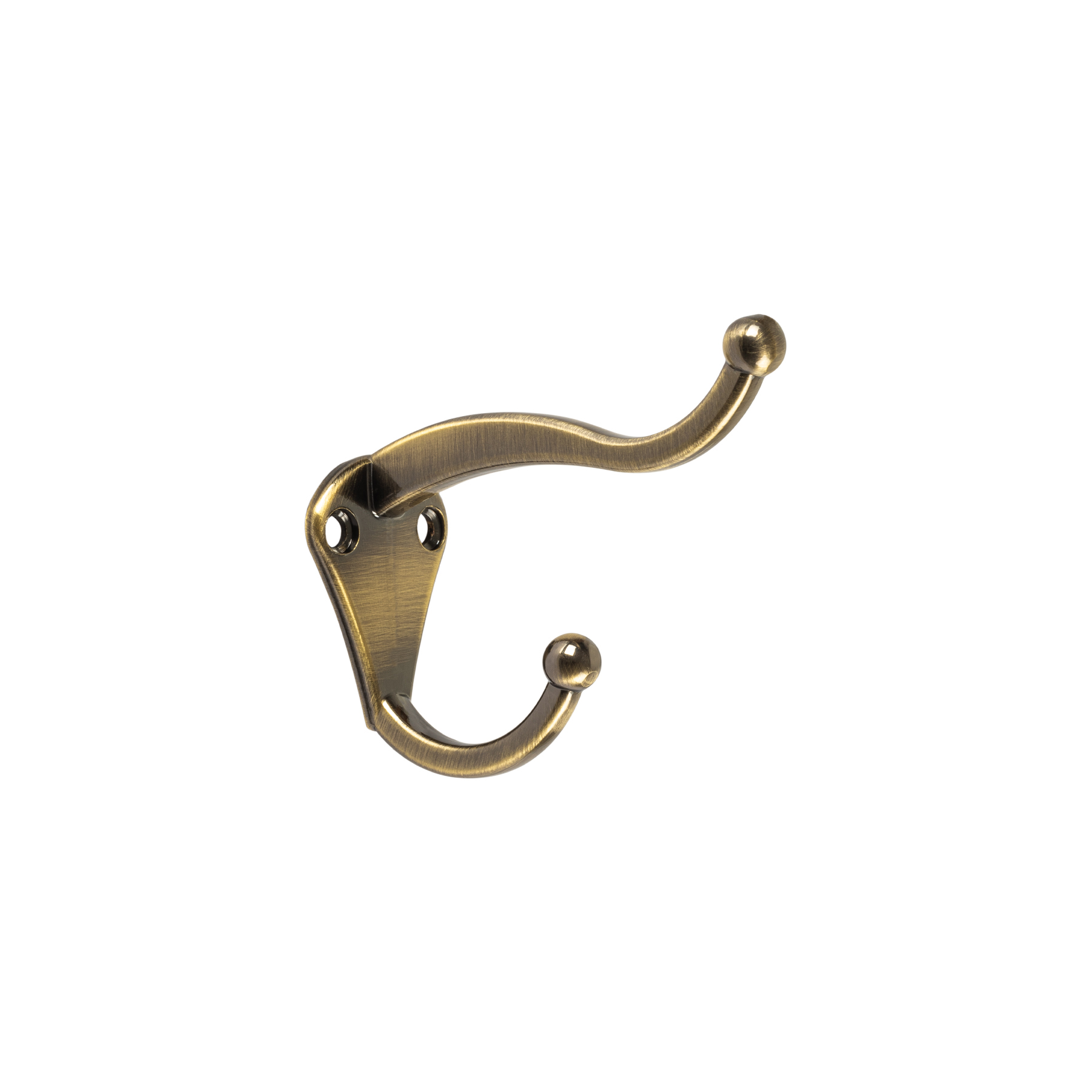 Gancho tipo perchero sombrero y abrigo, 4cm, latón, HERMEX