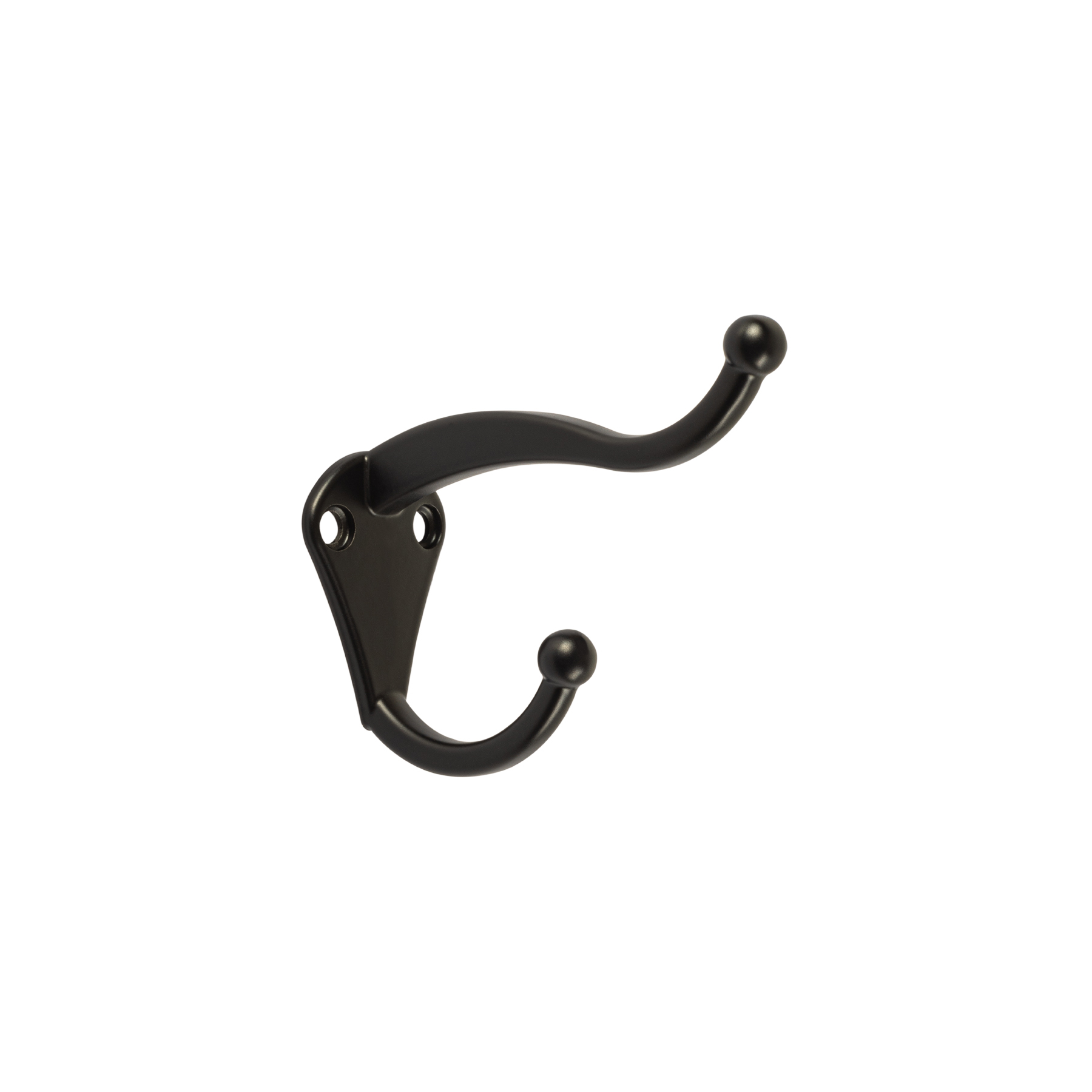 Gancho tipo perchero sombrero y abrigo, 4cm, negro, HERMEX