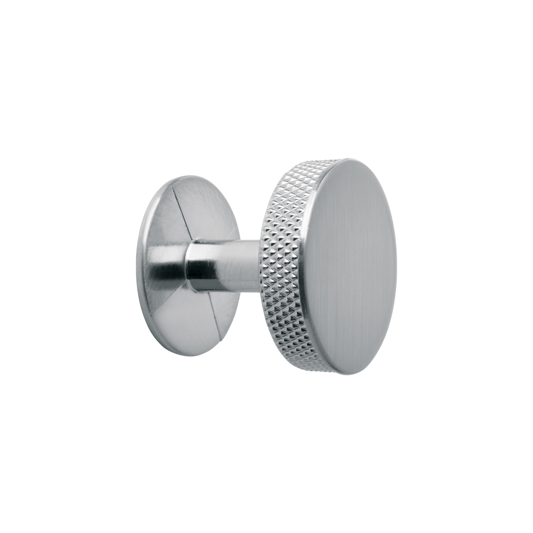 Perilla metálica estilo 'Oviedo', niquel satinado, HERMEX