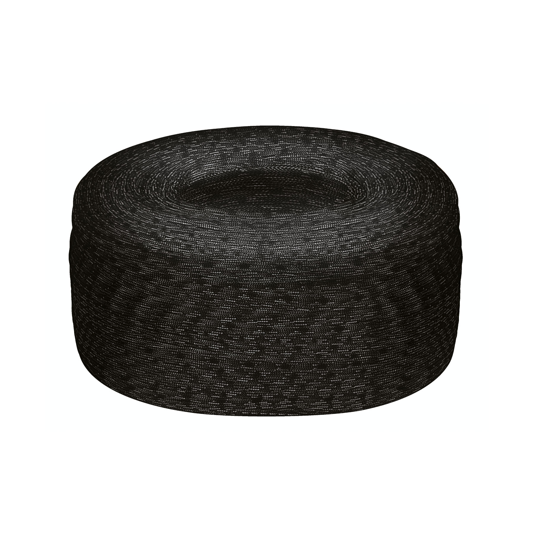 Piola de nylon paracord de 4mm, rollo, negro, 1kg, FIERO