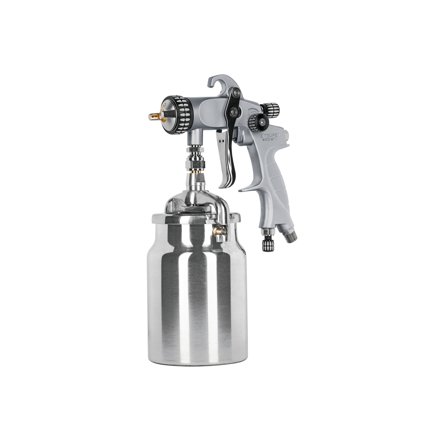 Pistola p/pintar succión HVLP vaso aluminio, 1.4 mm, Expert