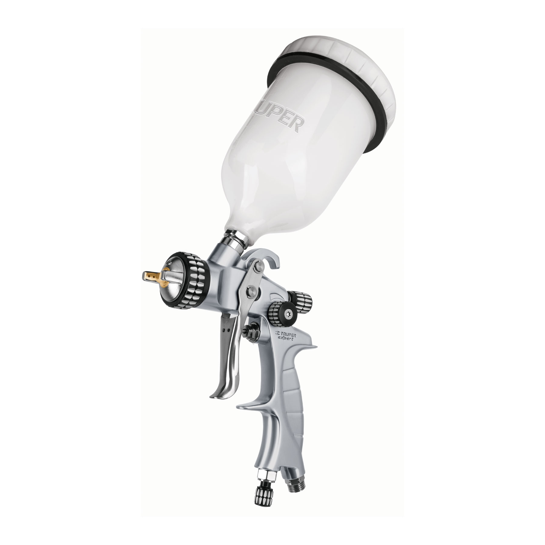 Pistola p/pintar gravedad LVMP vaso plástico, 1.4 mm, Expert