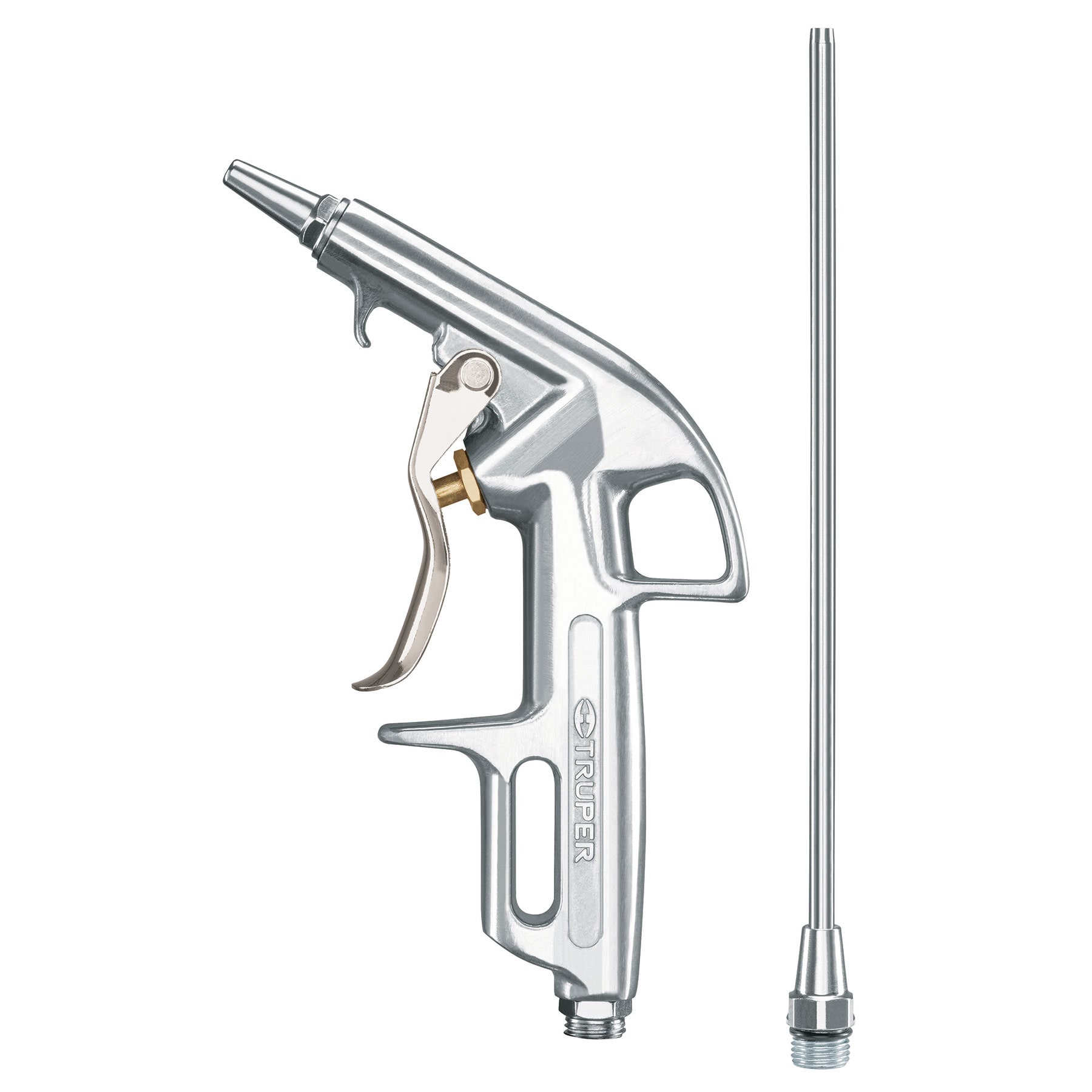 Pistola de aluminio para sopletear, 2 boquillas, TRUPER