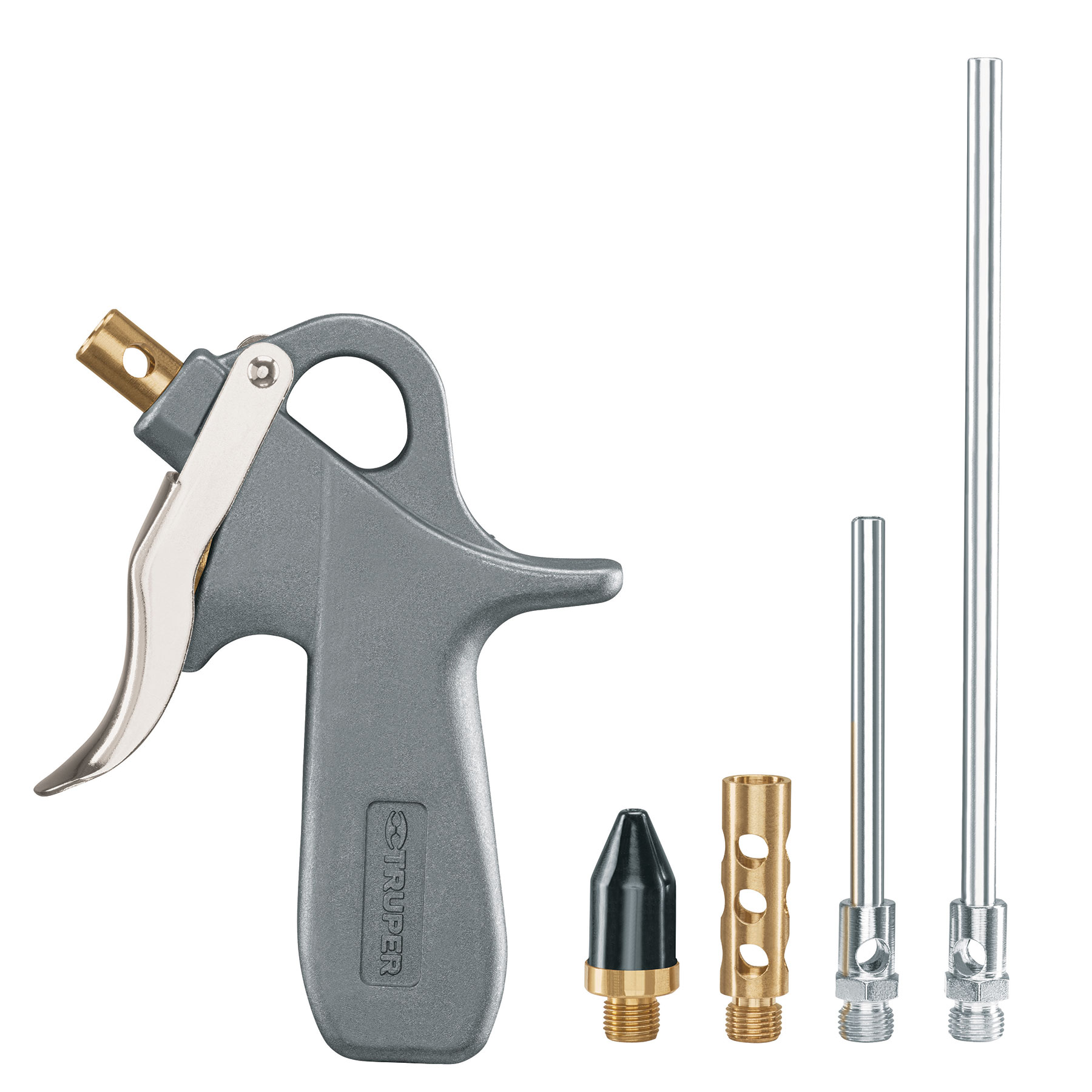 Pistola de aluminio para sopletear, 5 boquillas, TRUPER