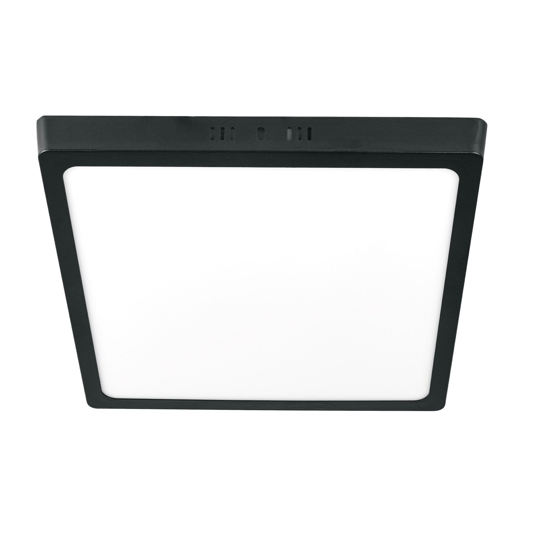 Luminario LED plafón 24W 6500K, cuadrado, negro, VOLTECK