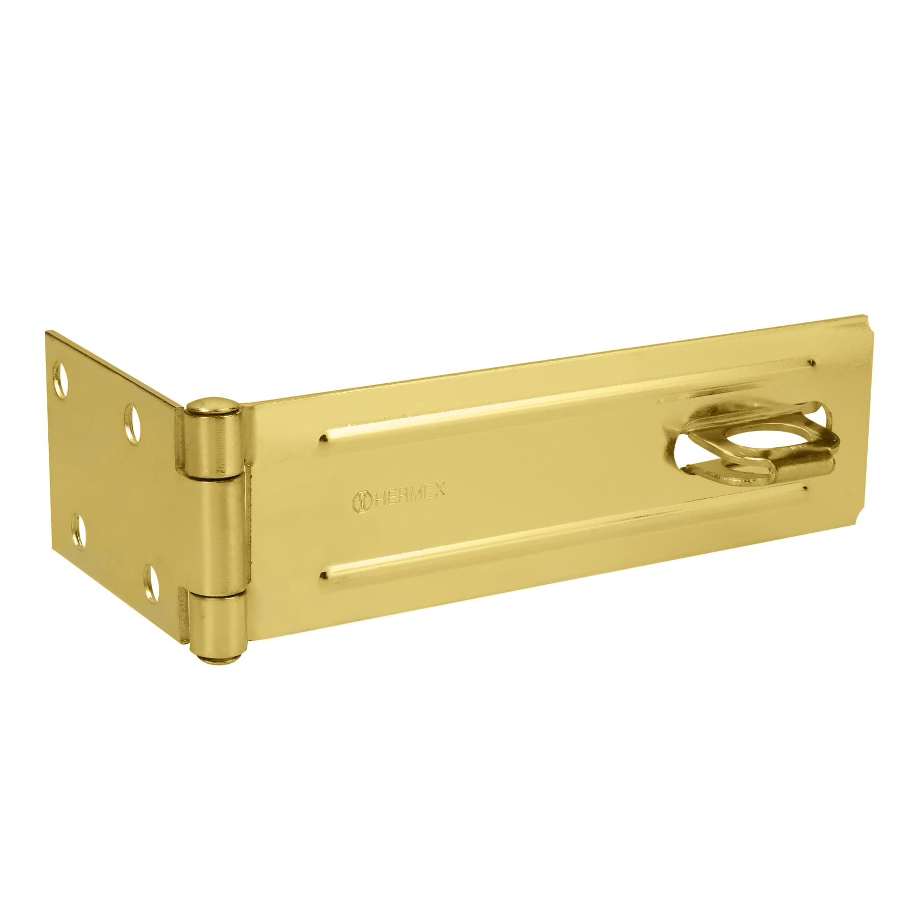 Portacandado de acero latonado 6', HERMEX