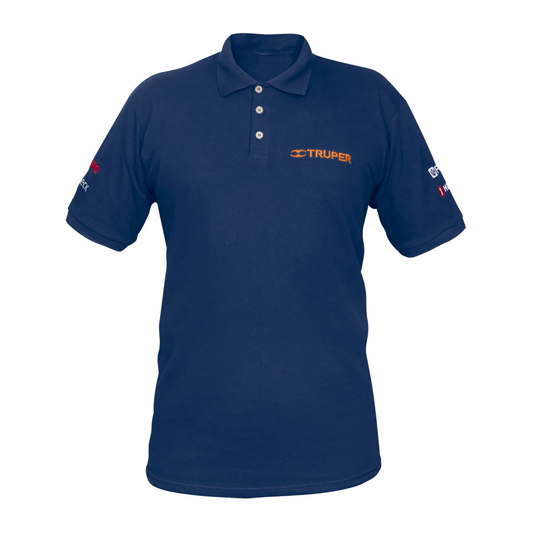 Playera polo para hombre, azul, EEG, Truper