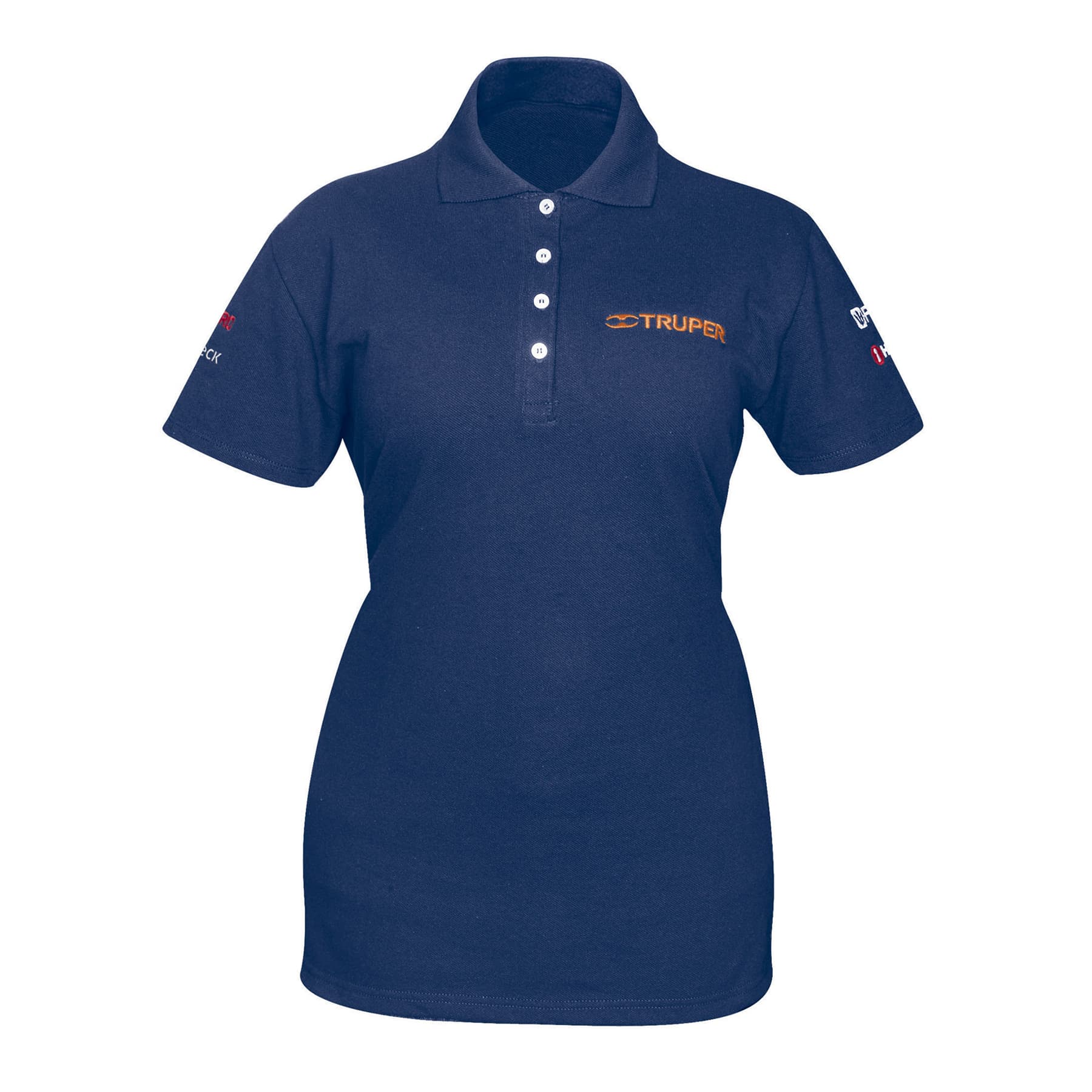 Playera polo para mujer, azul, M, Truper