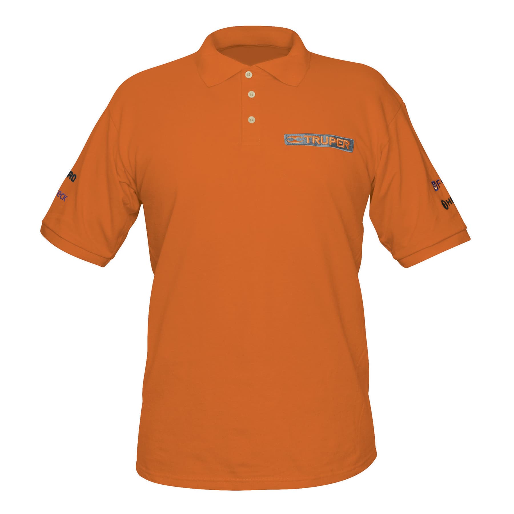 Playera polo para hombre, naranja, EEG, Truper