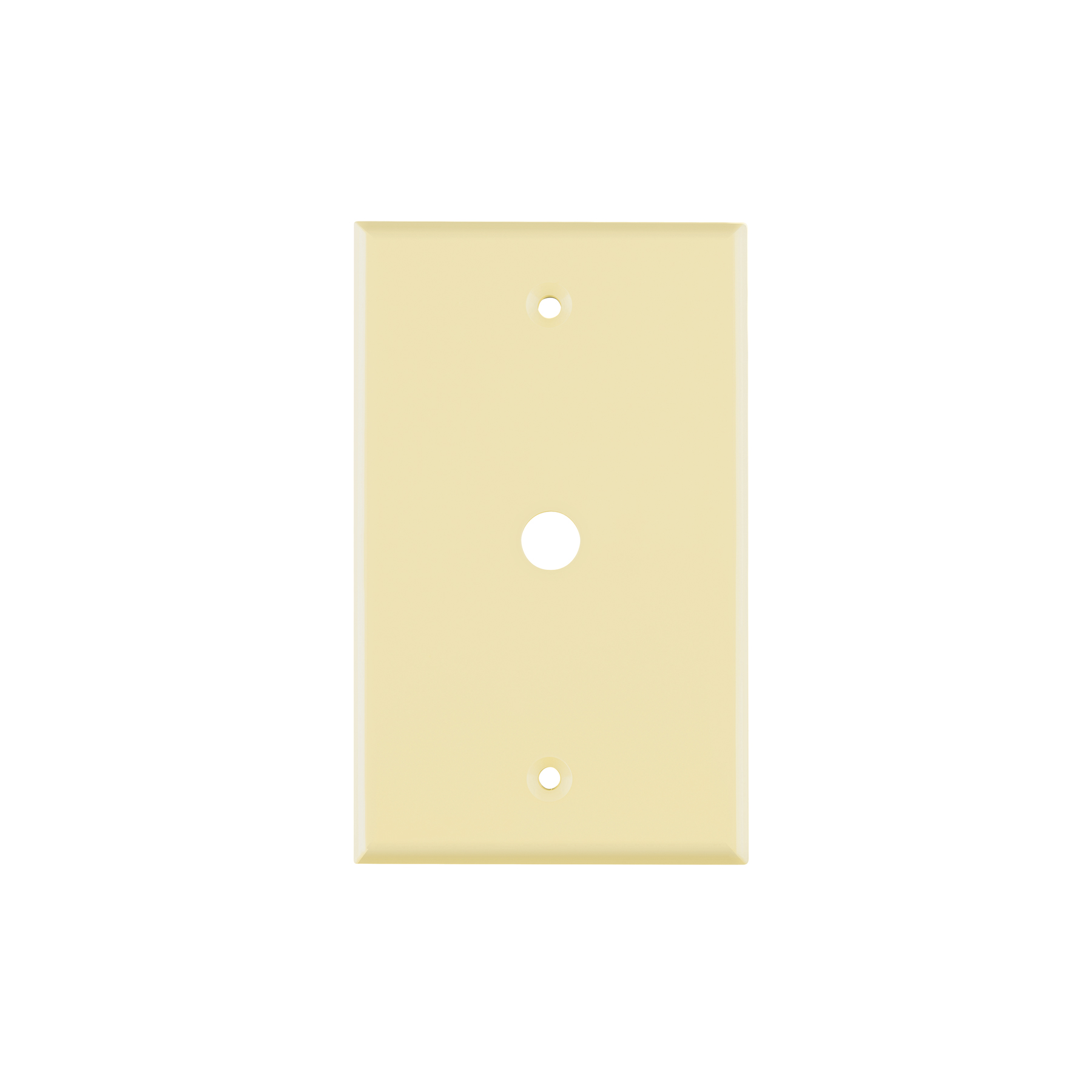 Placa de ABS pasacable, Standard, marfil, Volteck