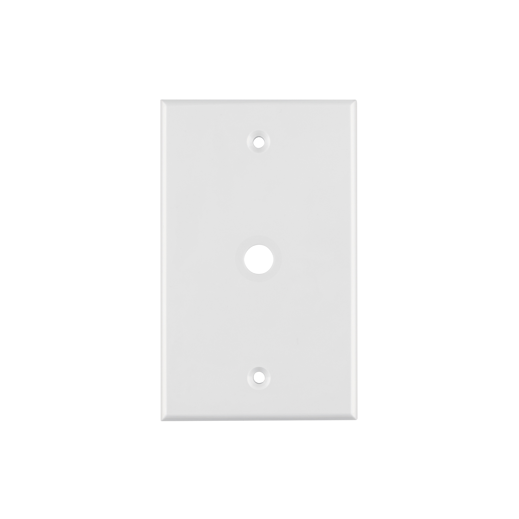 Placa de ABS pasacable, Standard, blanco, Volteck