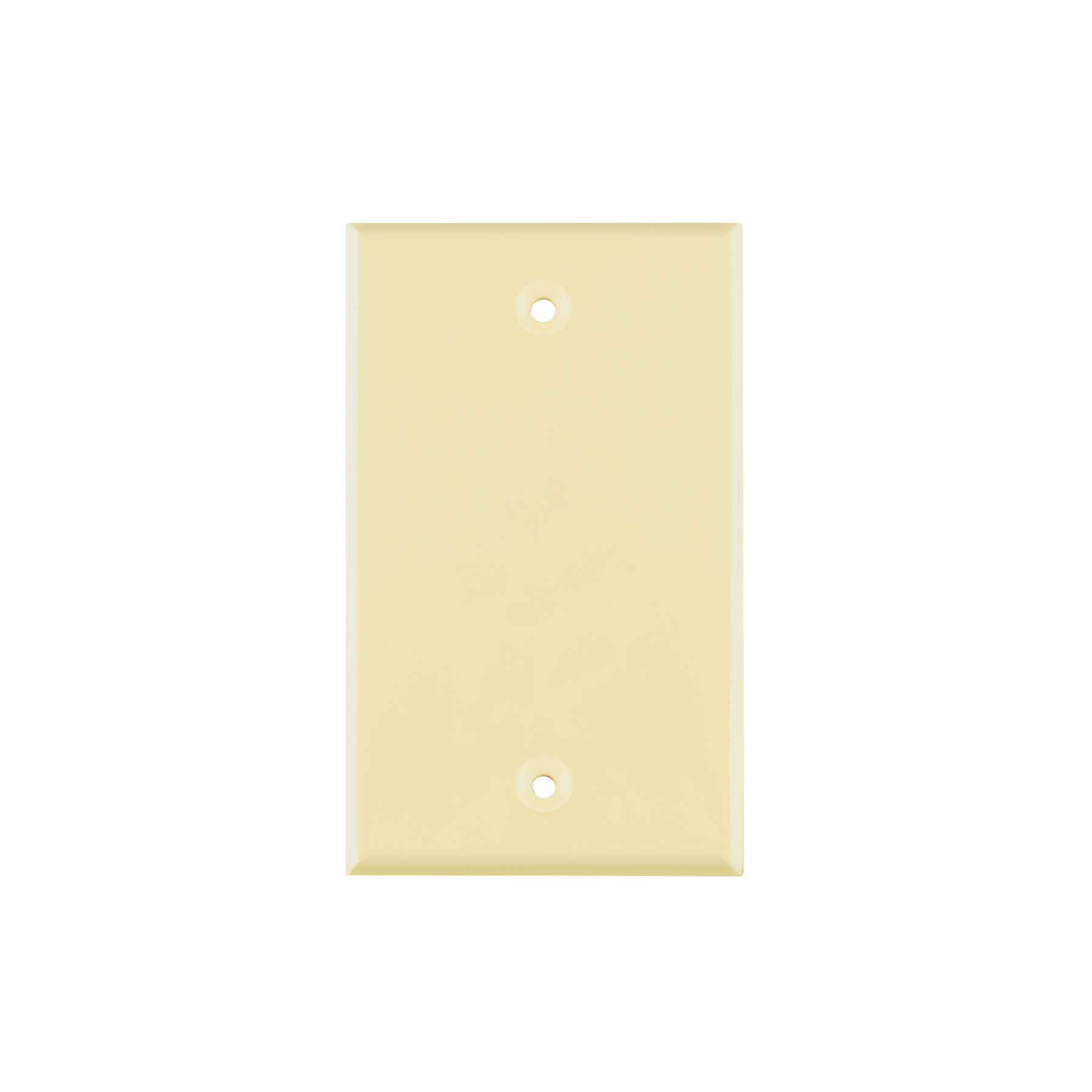 Placa de ABS ciega, Standard, marfil, Volteck